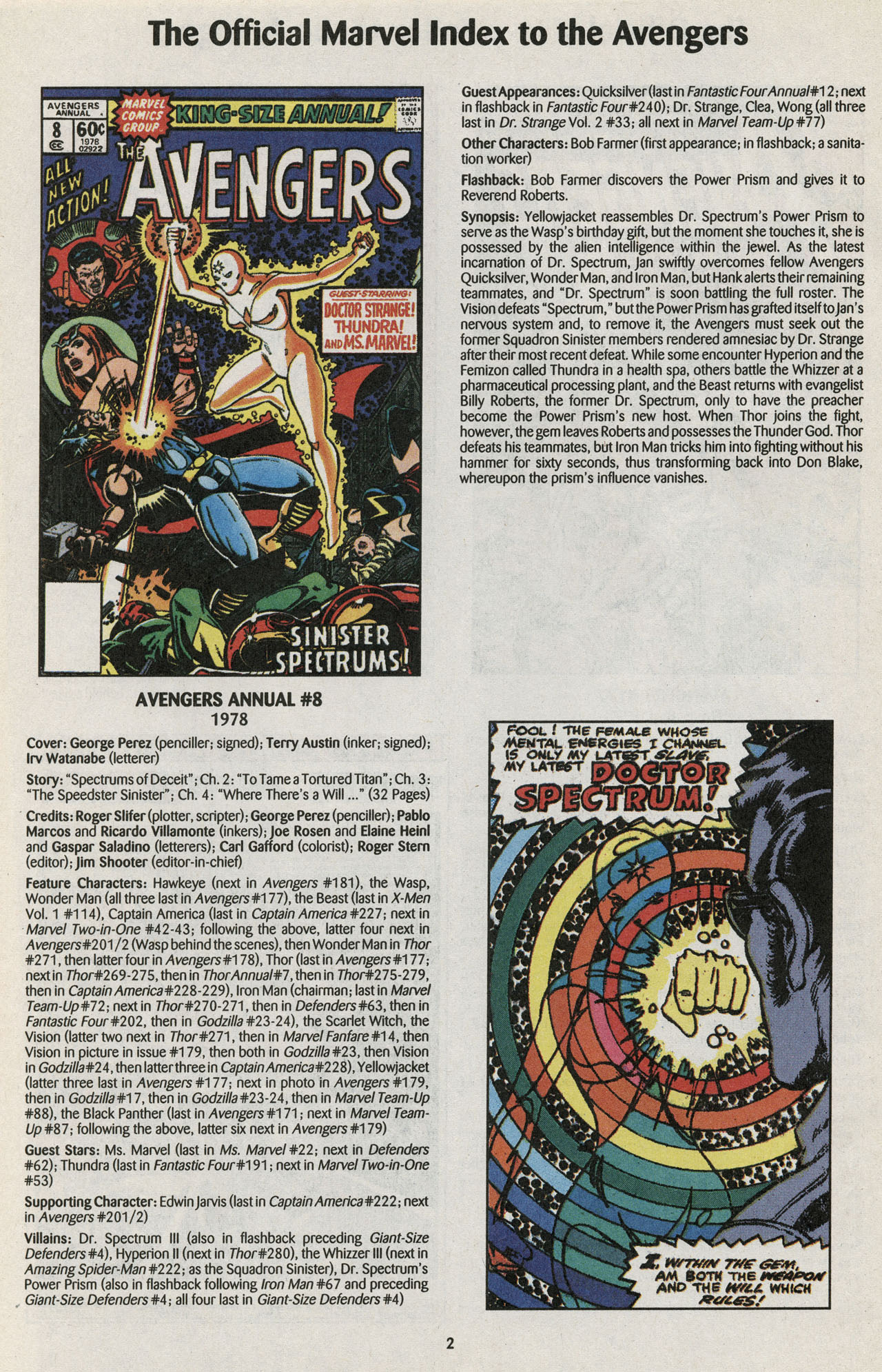Read online The Official Marvel Index to the Avengers comic -  Issue #4 - 4