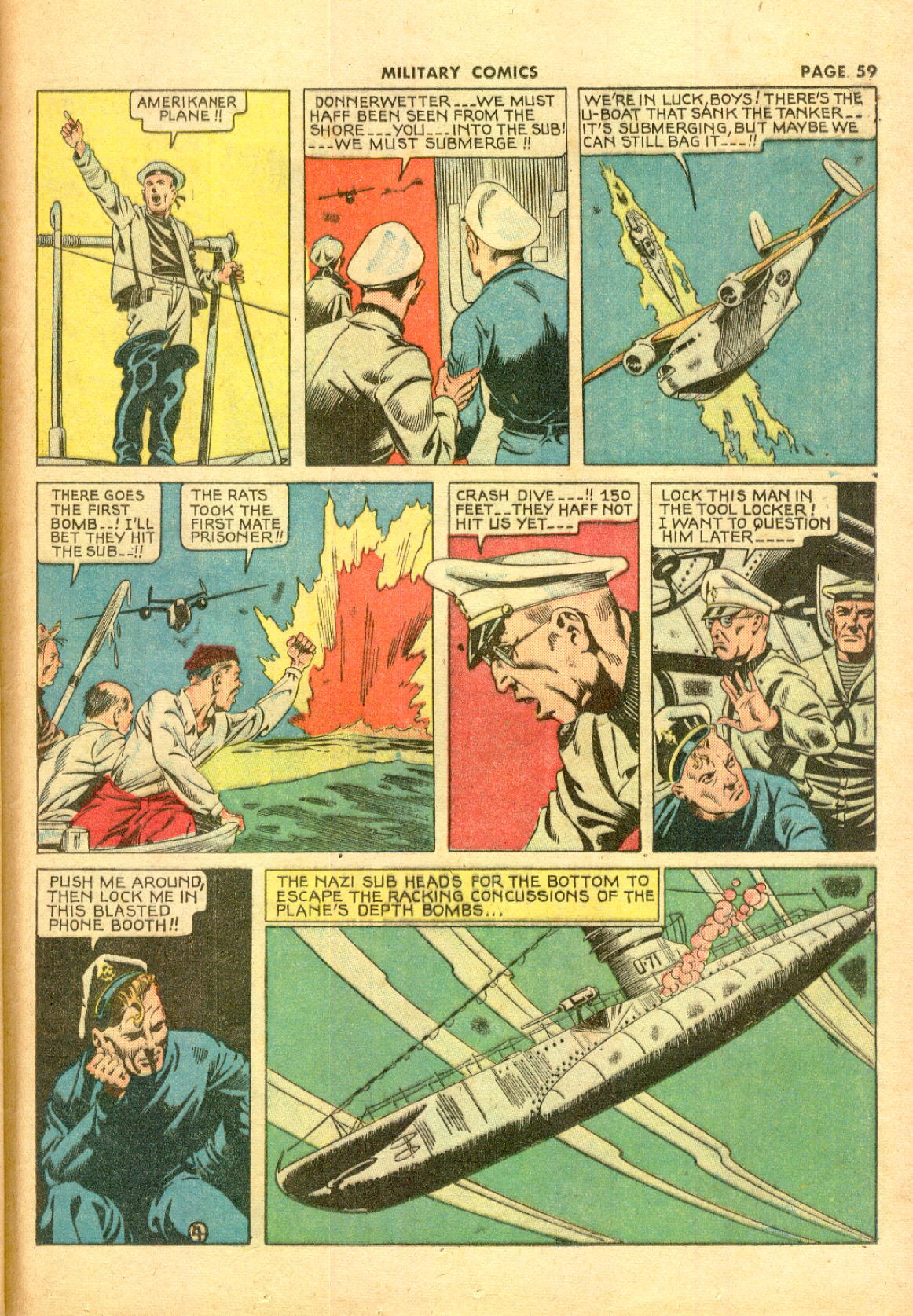 Read online Military Comics comic -  Issue #11 - 61