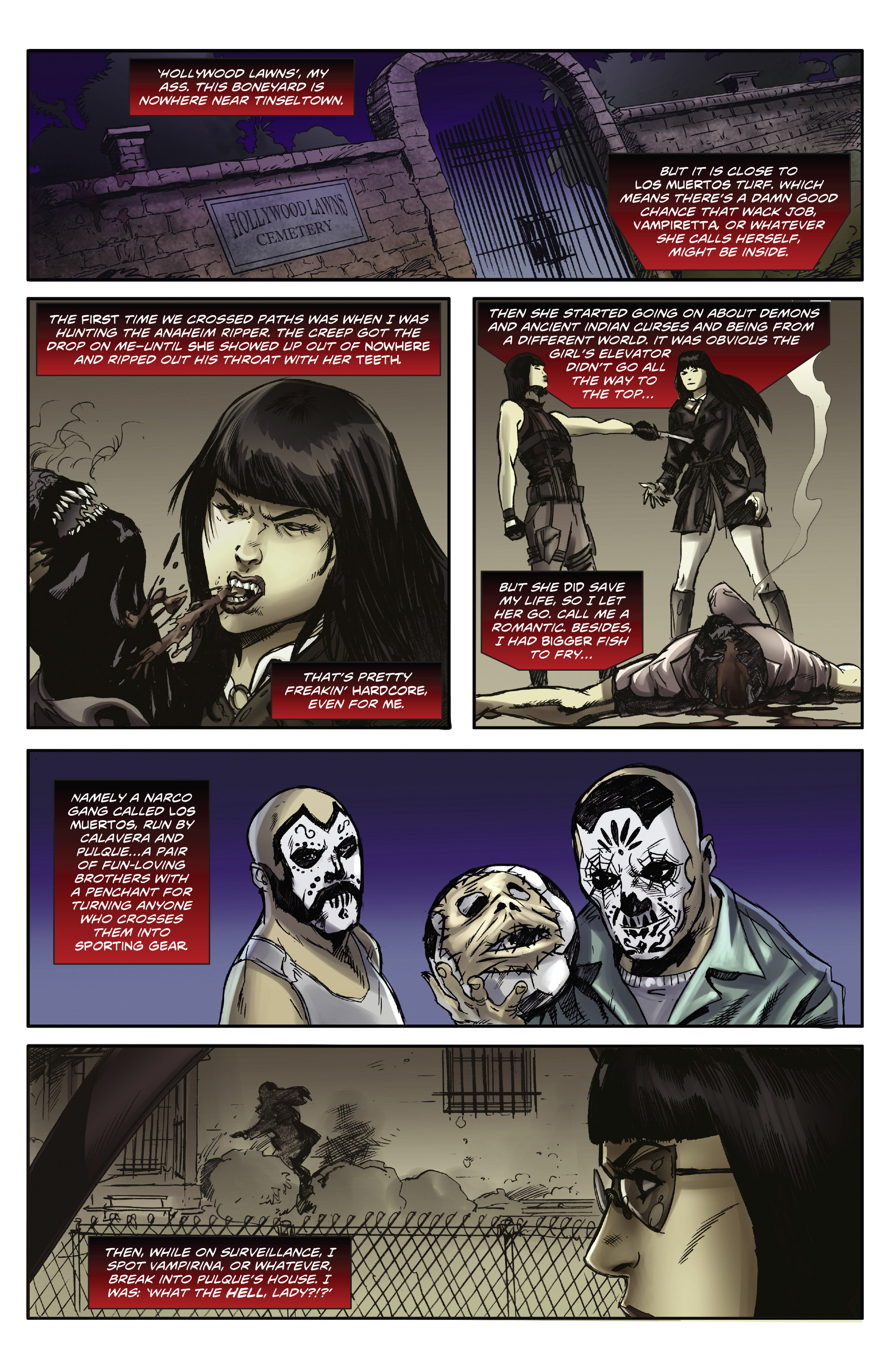 Read online Swords of Sorrow: Vampirella & Jennifer Blood comic -  Issue #3 - 3