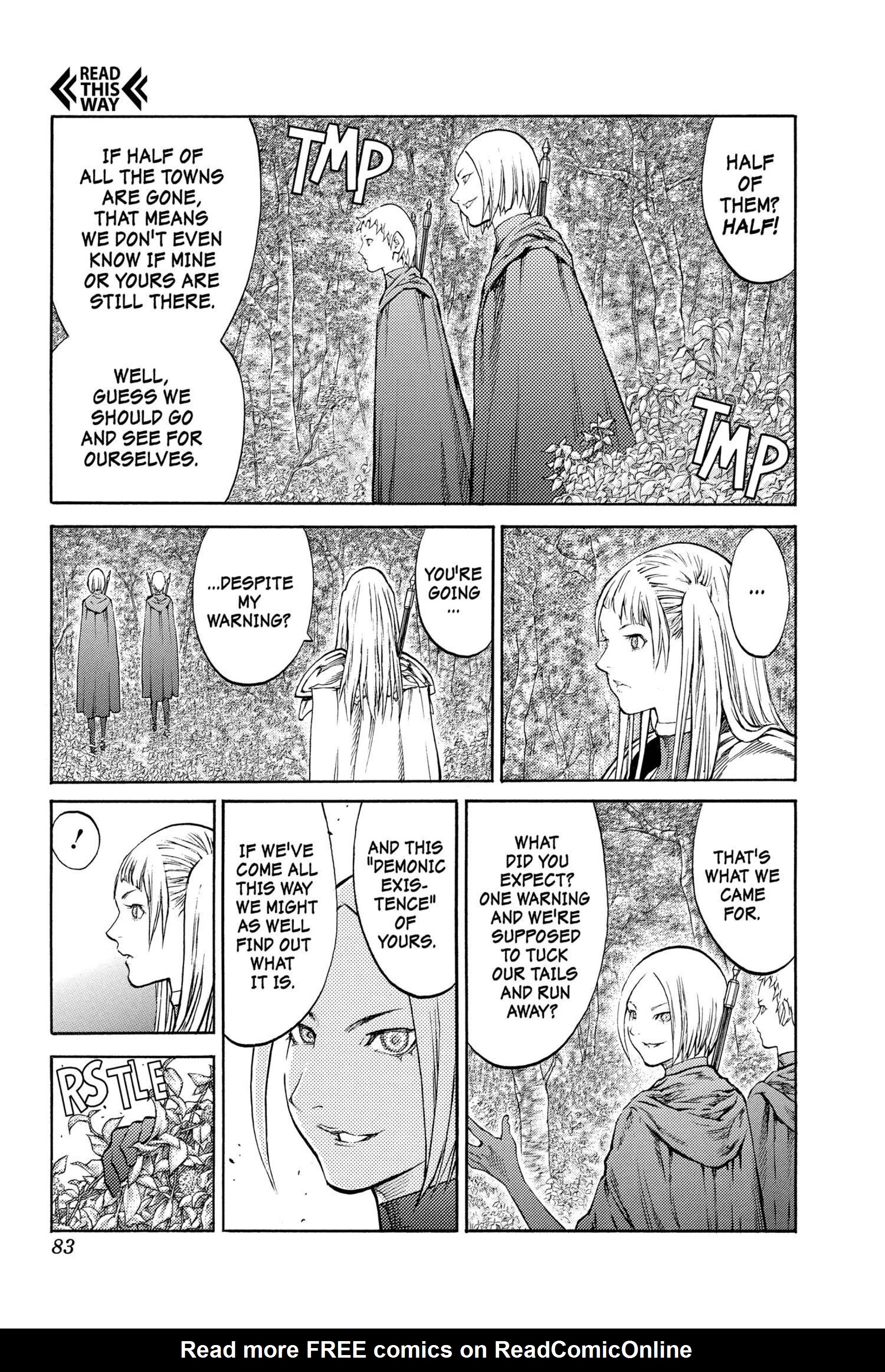 Read online Claymore comic -  Issue #16 - 79