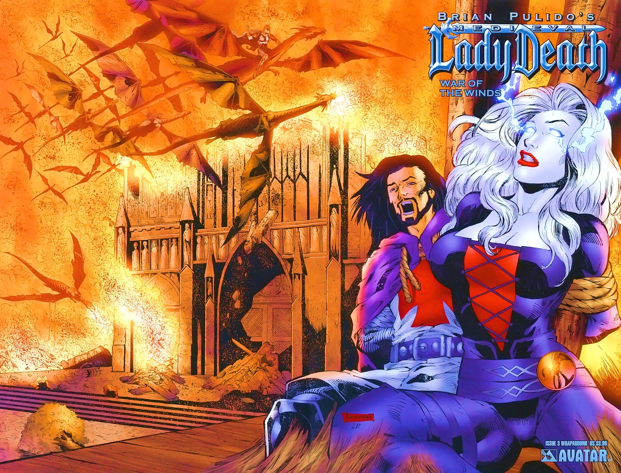 Read online Brian Pulido's Medieval Lady Death:  War of the Winds comic -  Issue #3 - 3