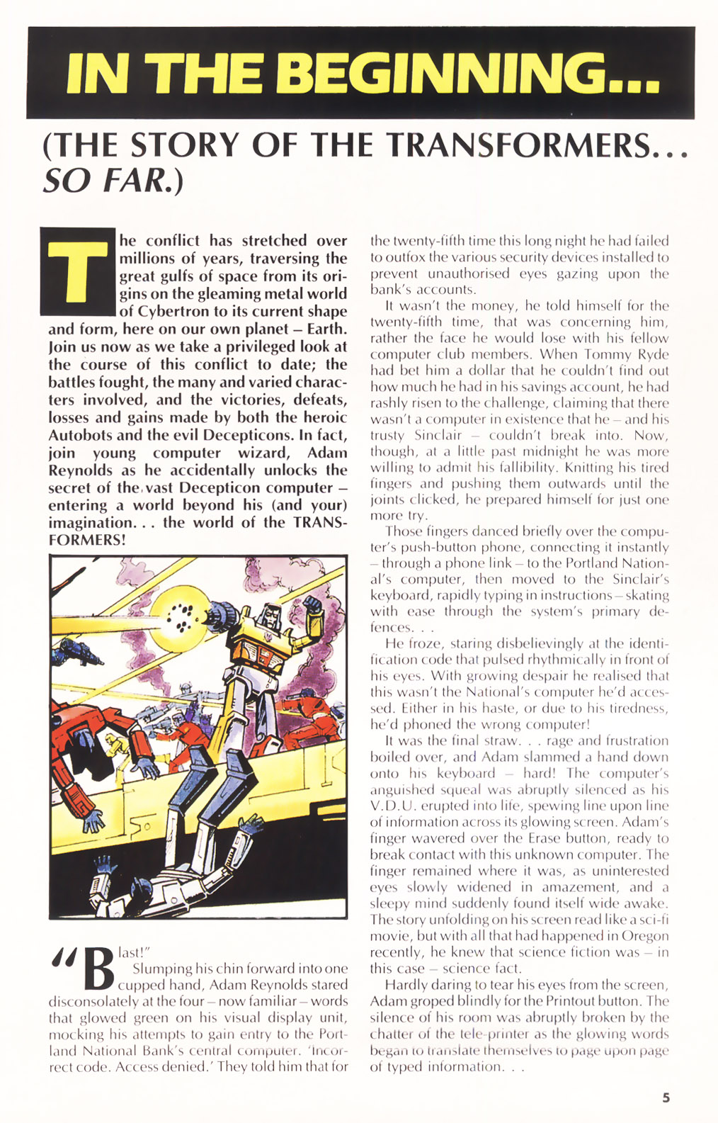 Read online The Transformers Annual comic -  Issue #1986 - 4