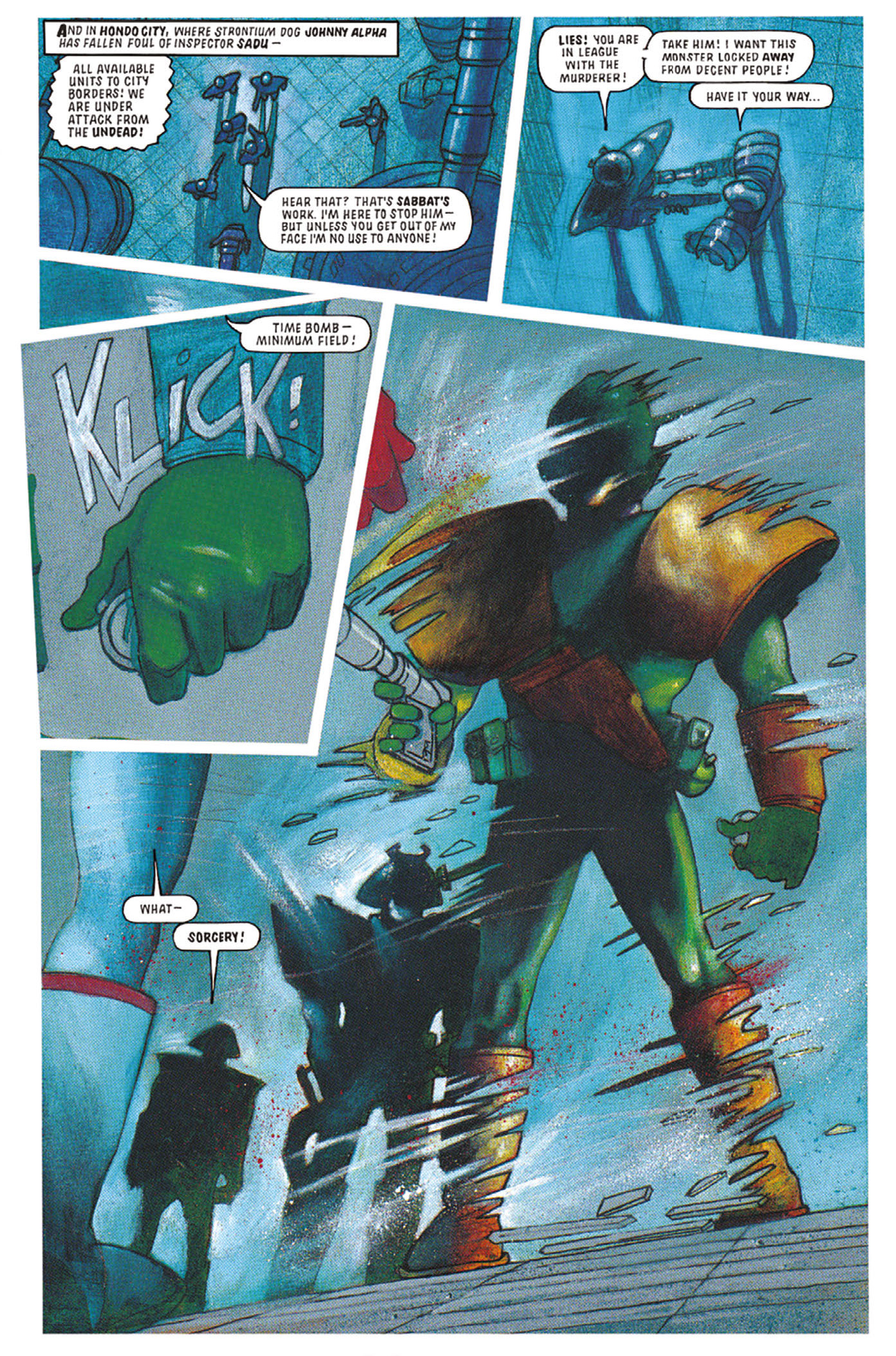 Read online Essential Judge Dredd: Judgement Day comic -  Issue # TPB - 45