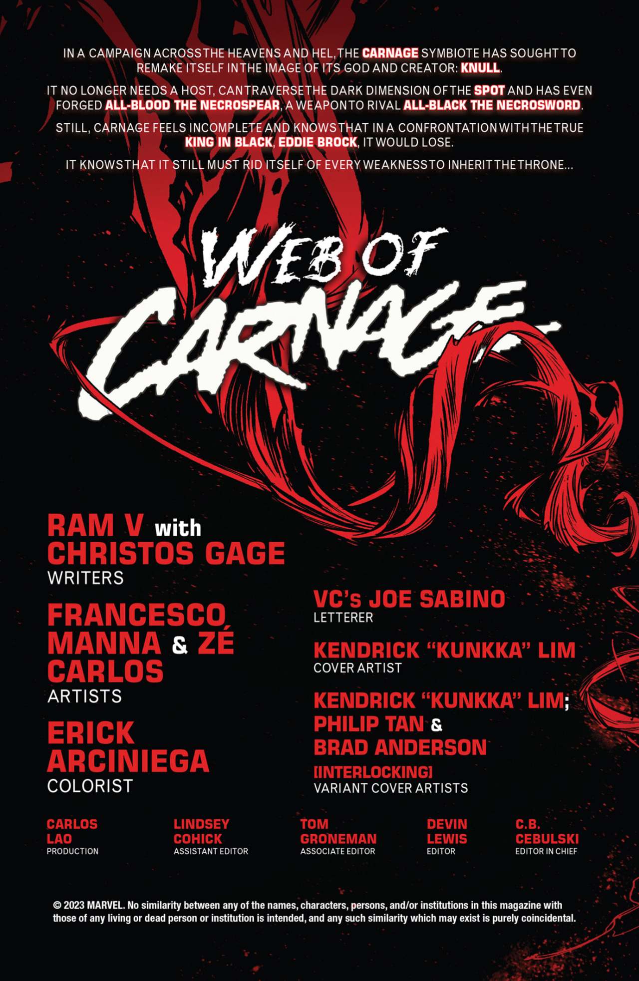 Read online Web of Carnage comic -  Issue #1 - 2