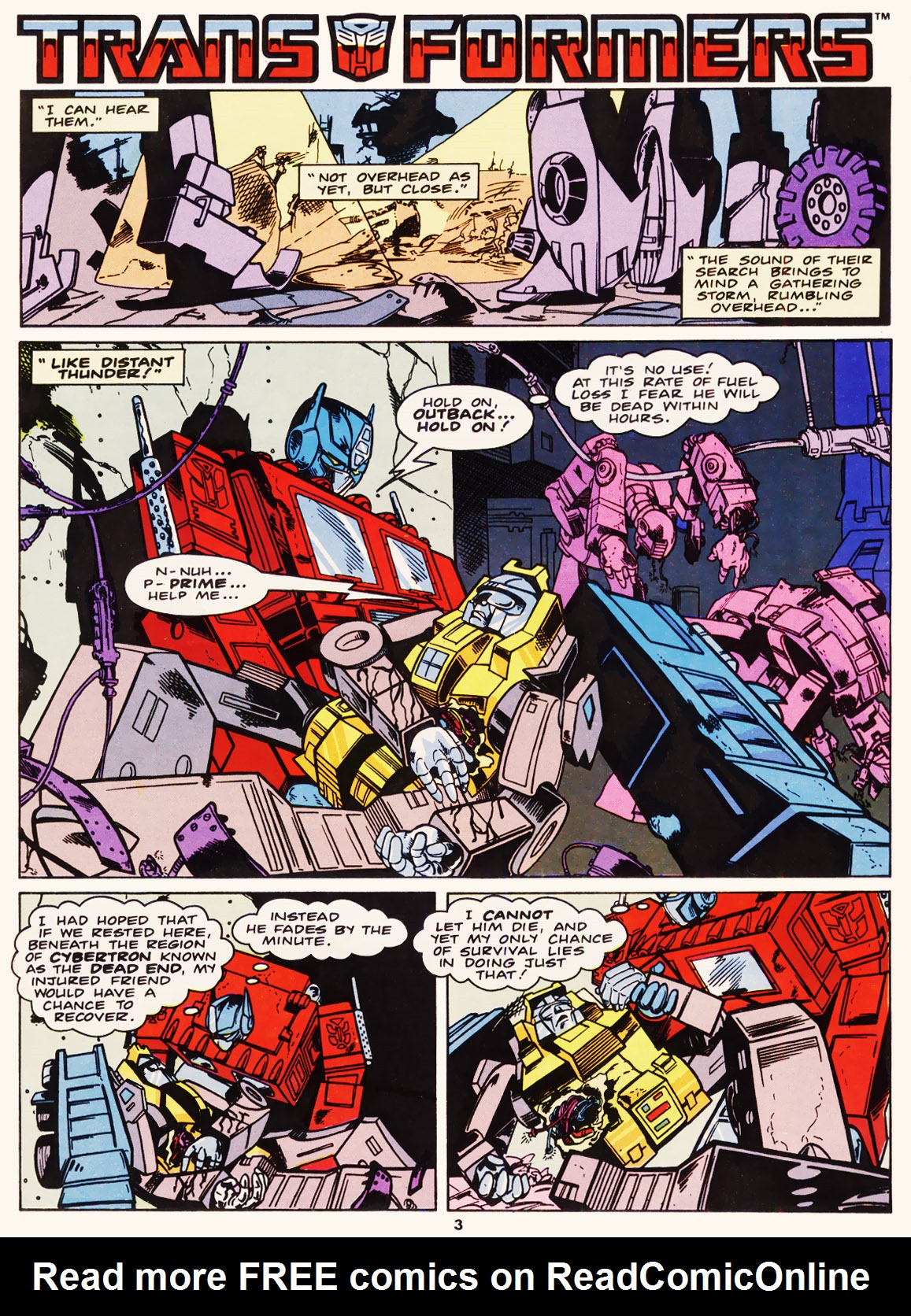 Read online The Transformers (UK) comic -  Issue #100 - 3