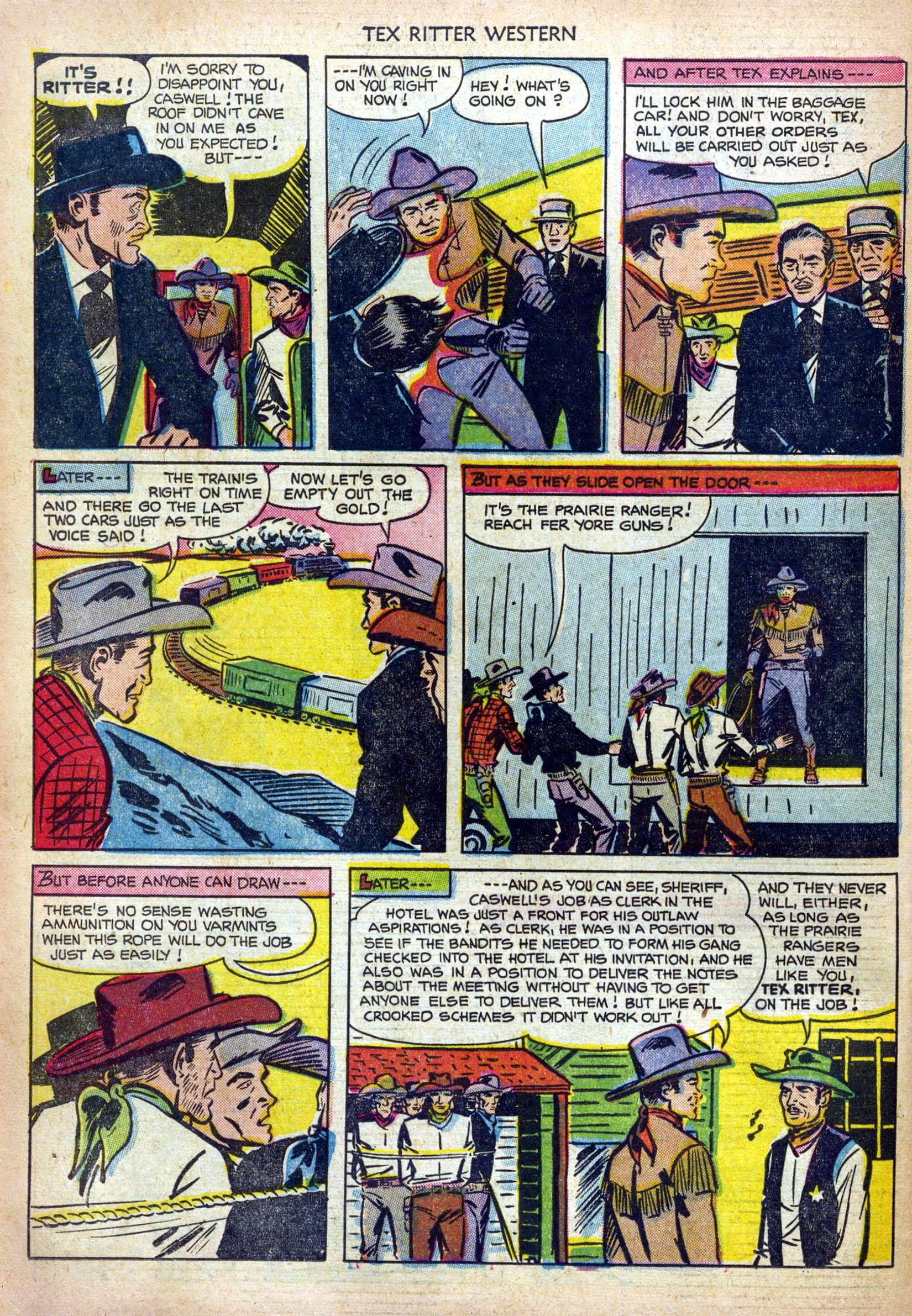 Read online Tex Ritter Western comic -  Issue #12 - 34