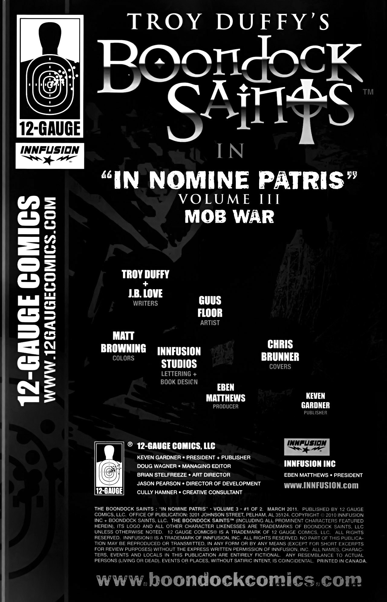 Read online The Boondock Saints: ''In Nomine Patris'' Volume 3 comic -  Issue #1 - 3