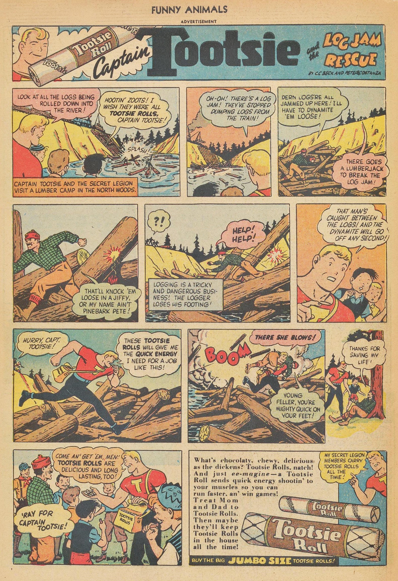 Read online Fawcett's Funny Animals comic -  Issue #49 - 34