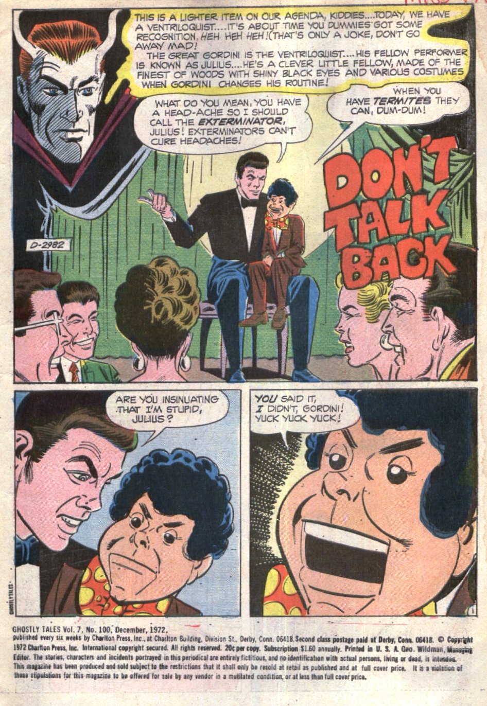 Read online Ghostly Tales comic -  Issue #100 - 3