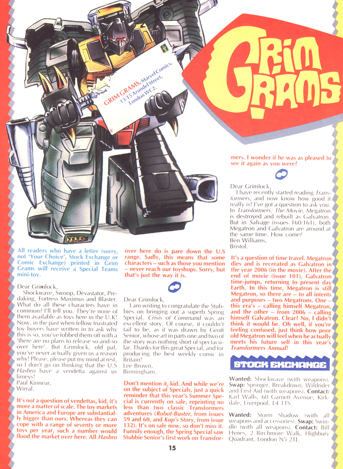 Read online The Transformers (UK) comic -  Issue #171 - 14