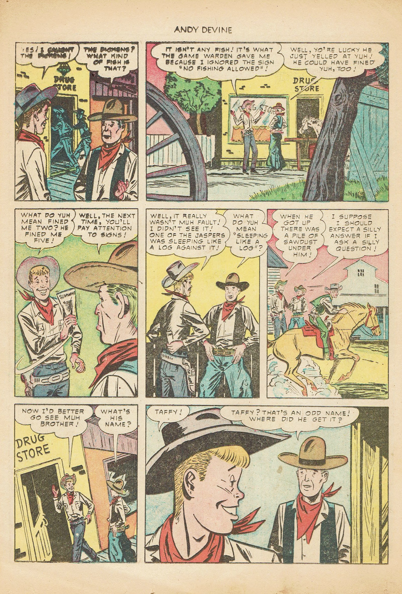 Read online Andy Devine Western comic -  Issue #2 - 16