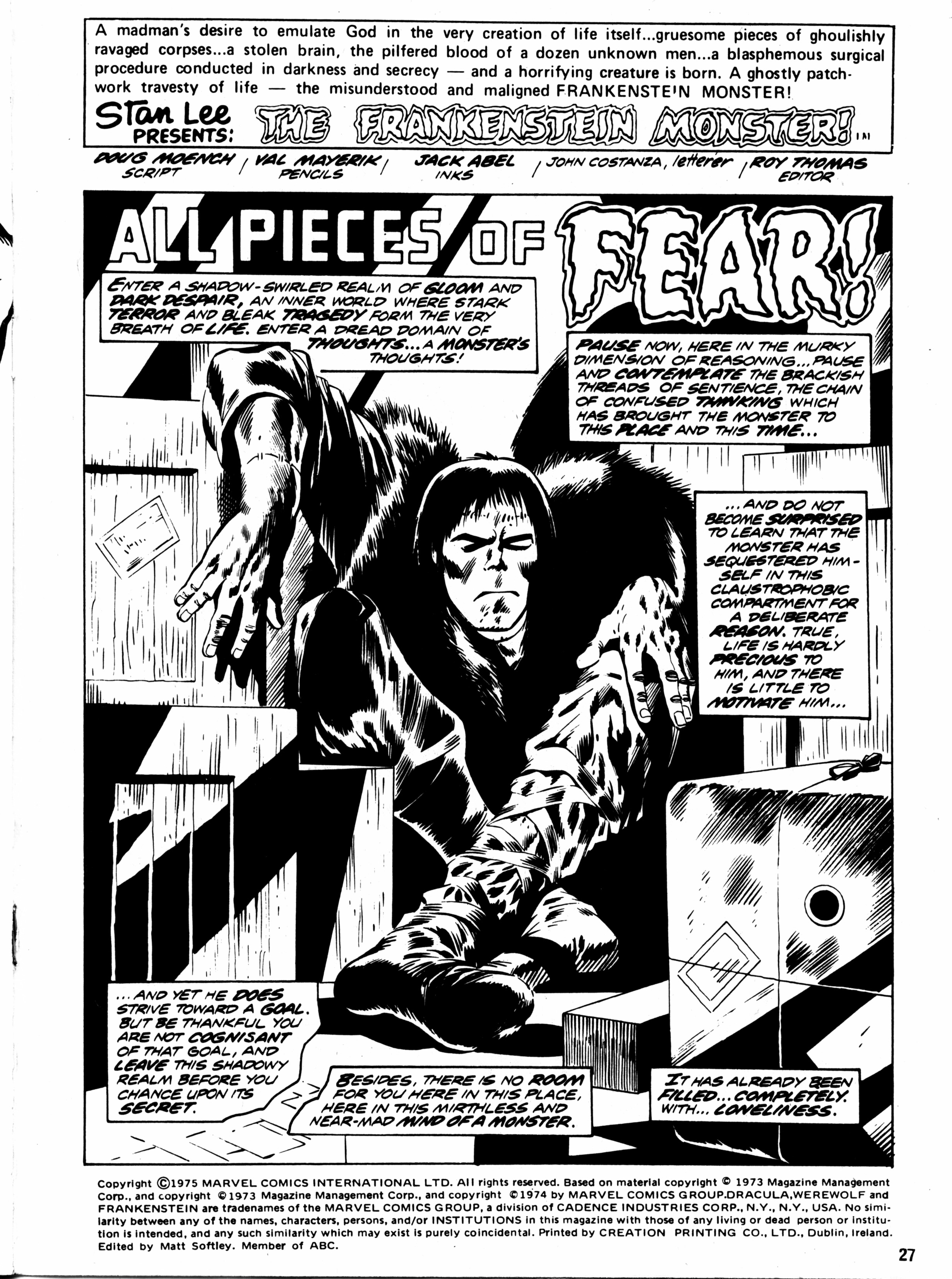 Read online Dracula Lives (1974) comic -  Issue #24 - 27
