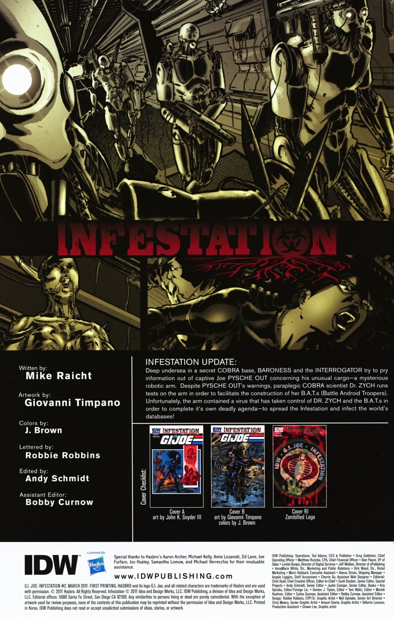 Read online G.I. Joe: Infestation comic -  Issue #2 - 4