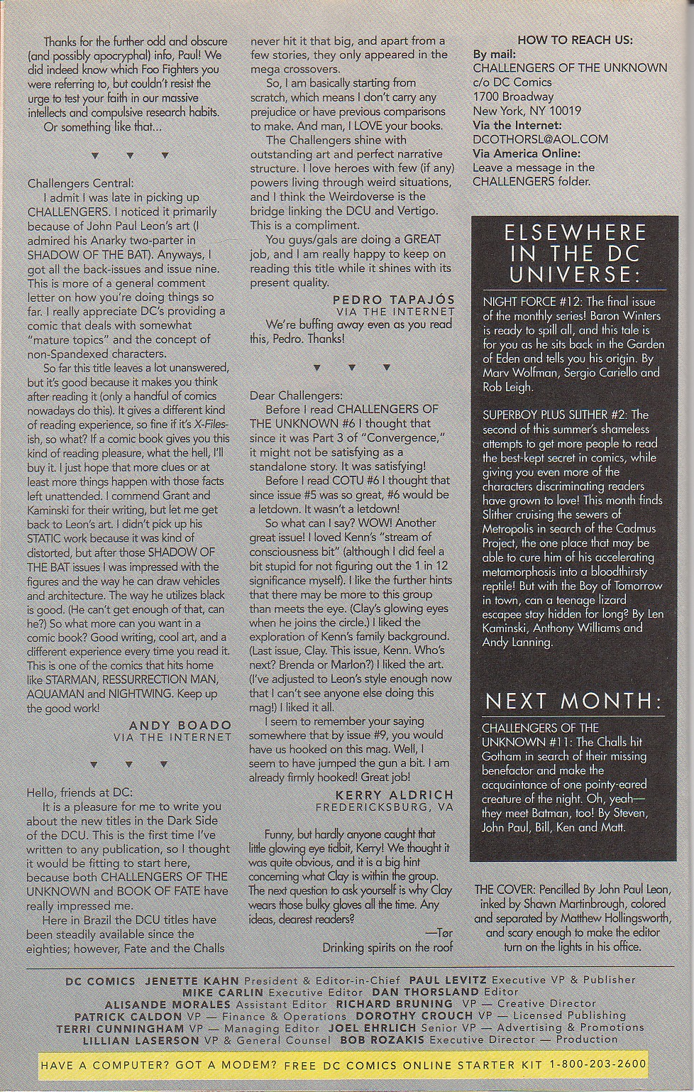 Read online Challengers of the Unknown (1997) comic -  Issue #10 - 25