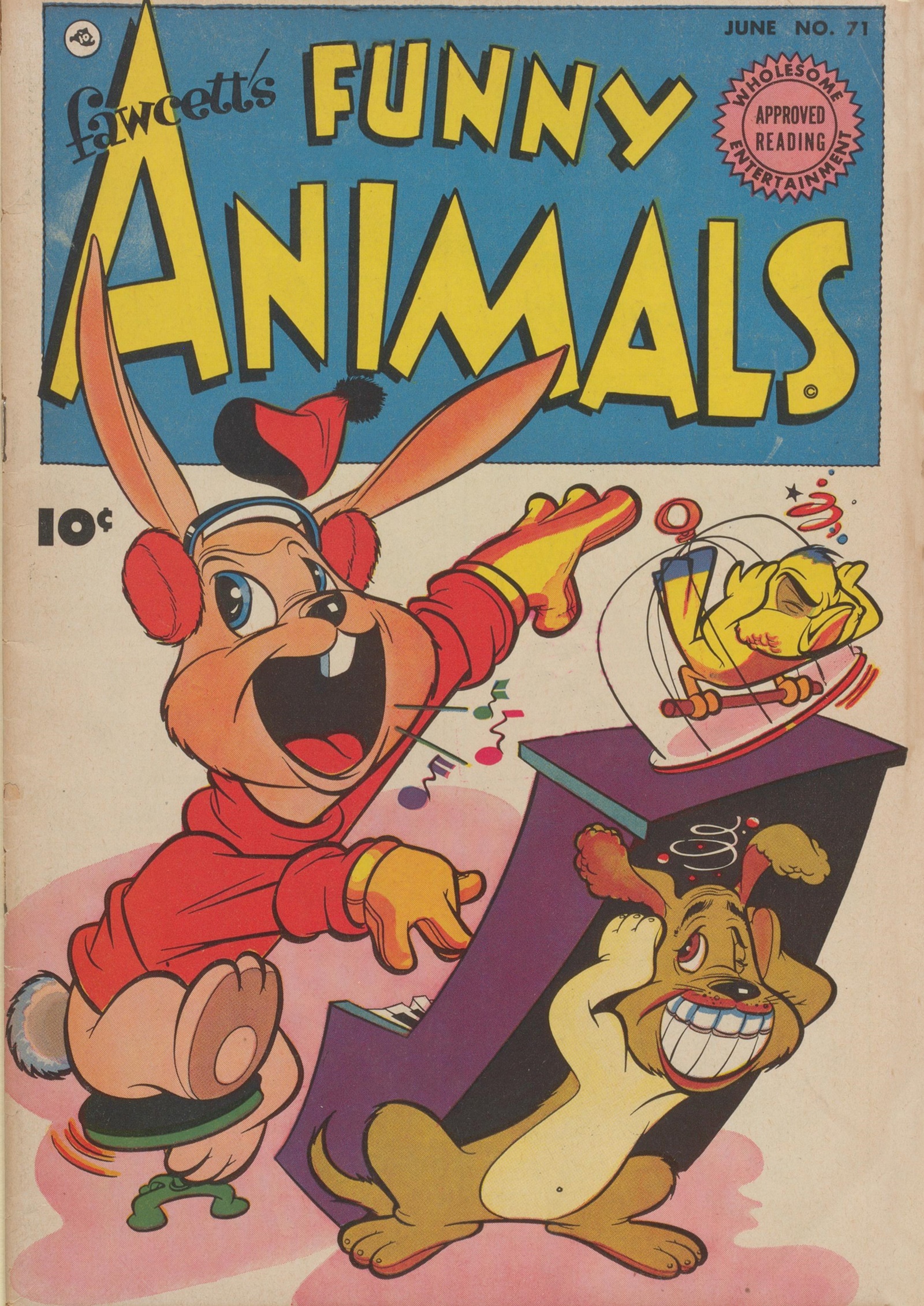 Read online Fawcett's Funny Animals comic -  Issue #71 - 1