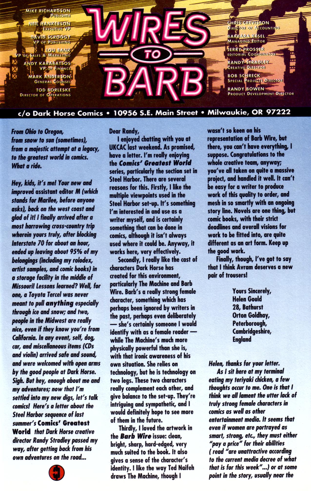 Read online Barb Wire (1994) comic -  Issue #2 - 24