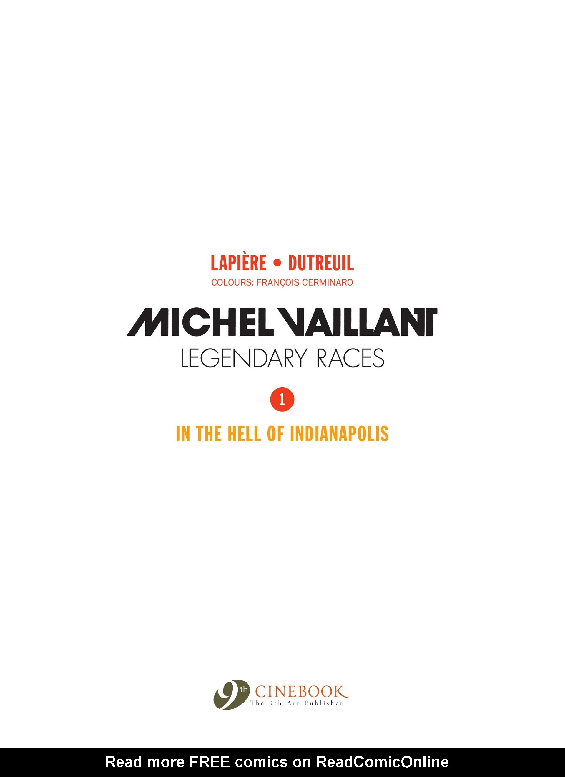 Read online Michel Vaillant: Legendary Races: In the Hell of Indianapolis comic -  Issue # Full - 3