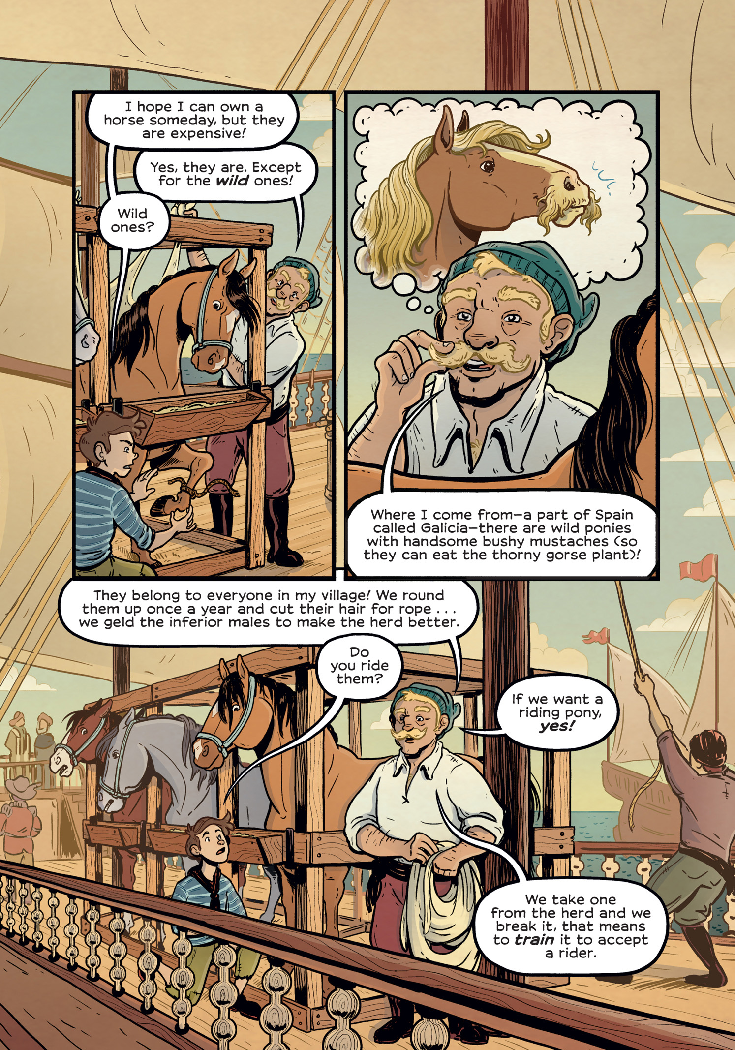 Read online History Comics comic -  Issue # The Wild Mustang - Horses of the American West - 19