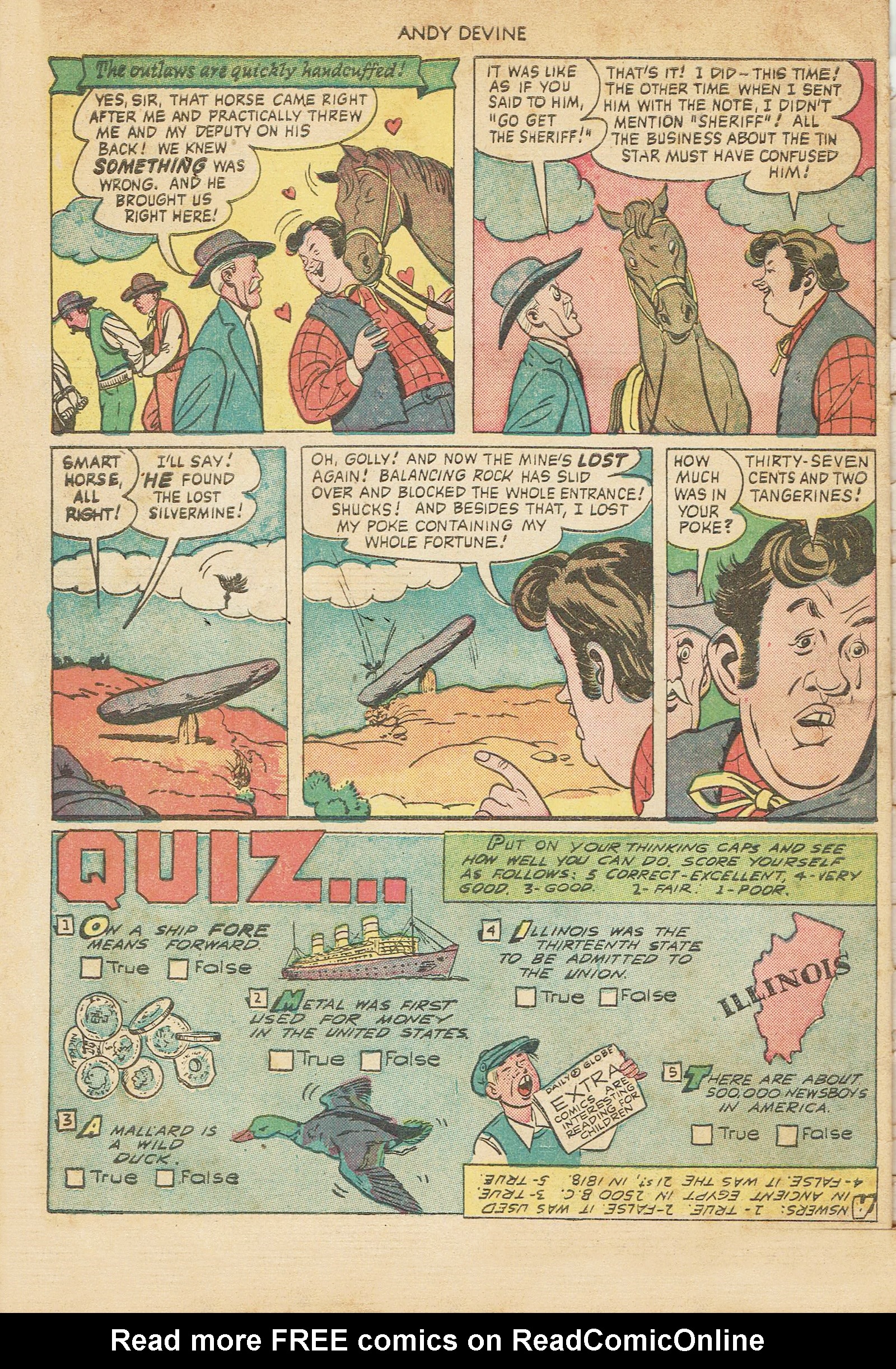 Read online Andy Devine Western comic -  Issue #2 - 34