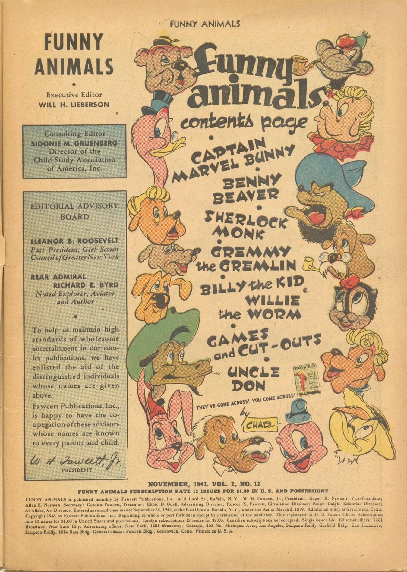 Read online Fawcett's Funny Animals comic -  Issue #12 - 3