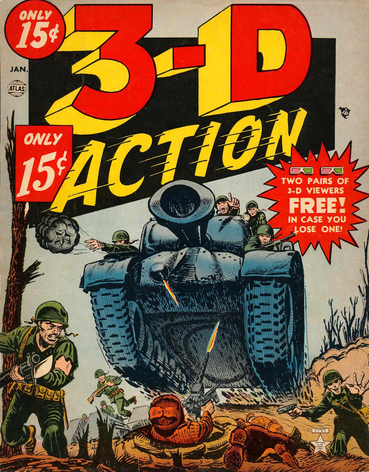 Read online 3-D Action comic -  Issue #3-D Action Full - 1