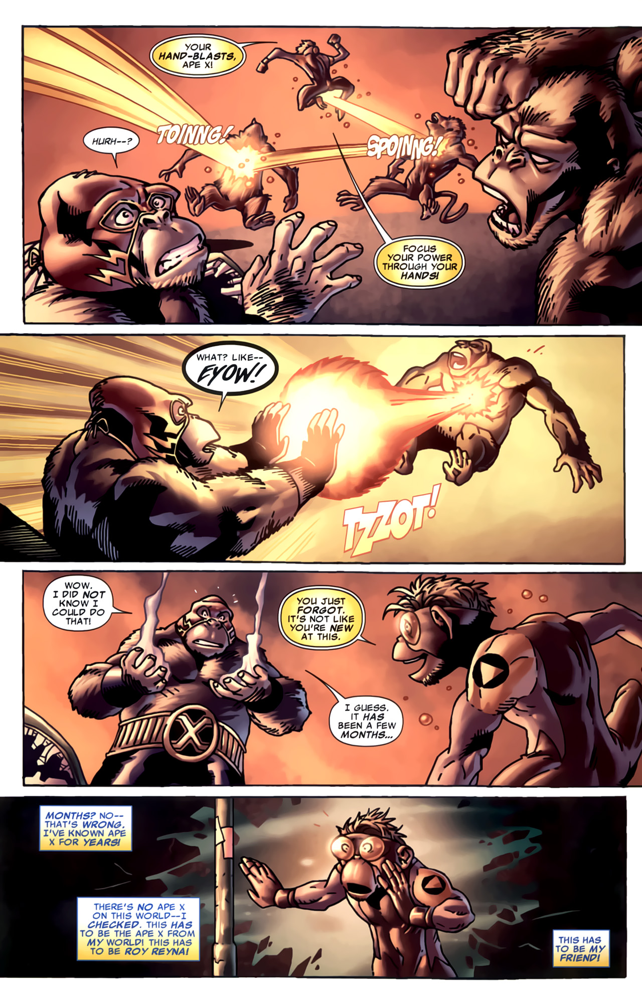 Read online Marvel Apes: Speedball Special comic -  Issue # Full - 23