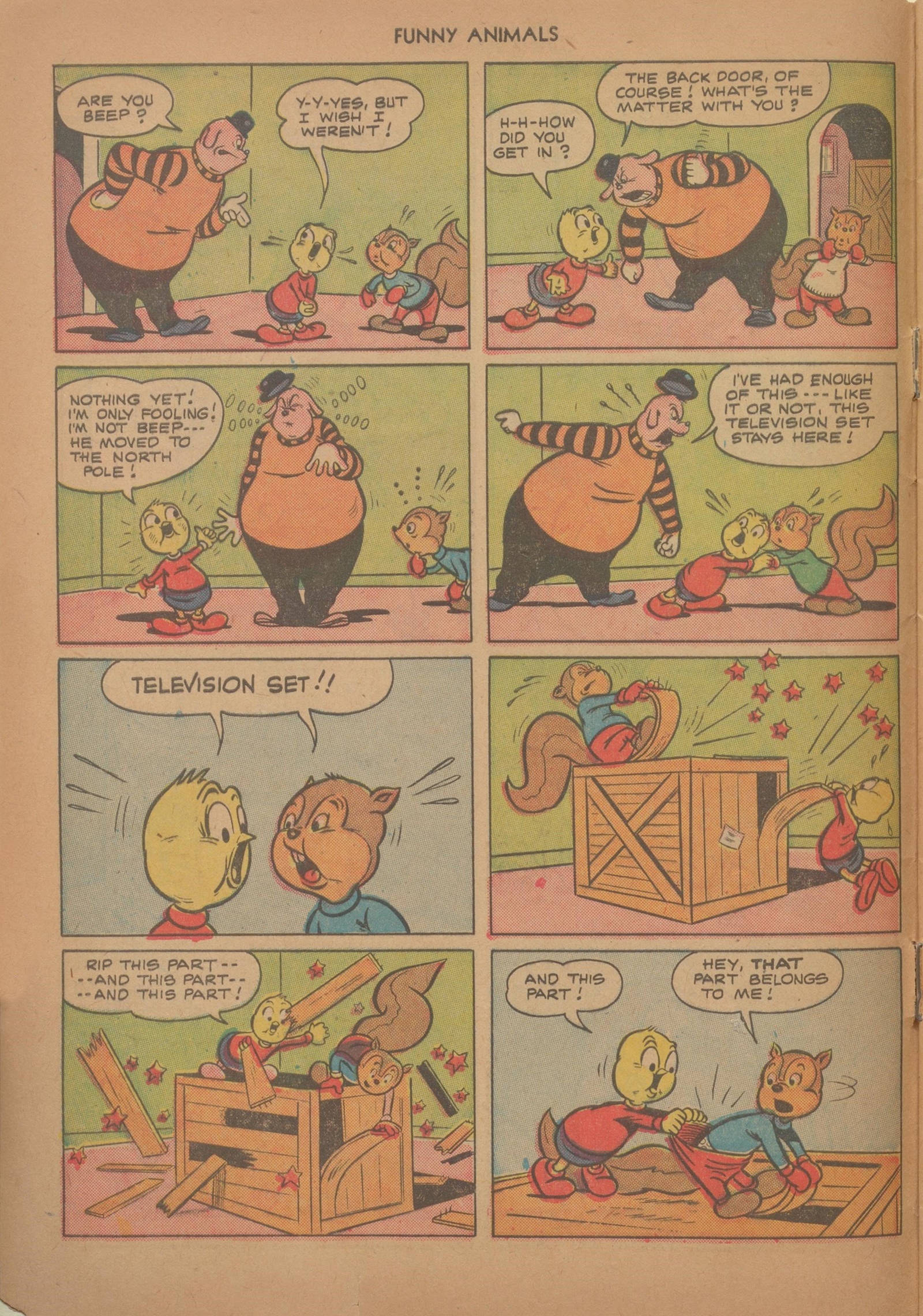 Read online Fawcett's Funny Animals comic -  Issue #70 - 8