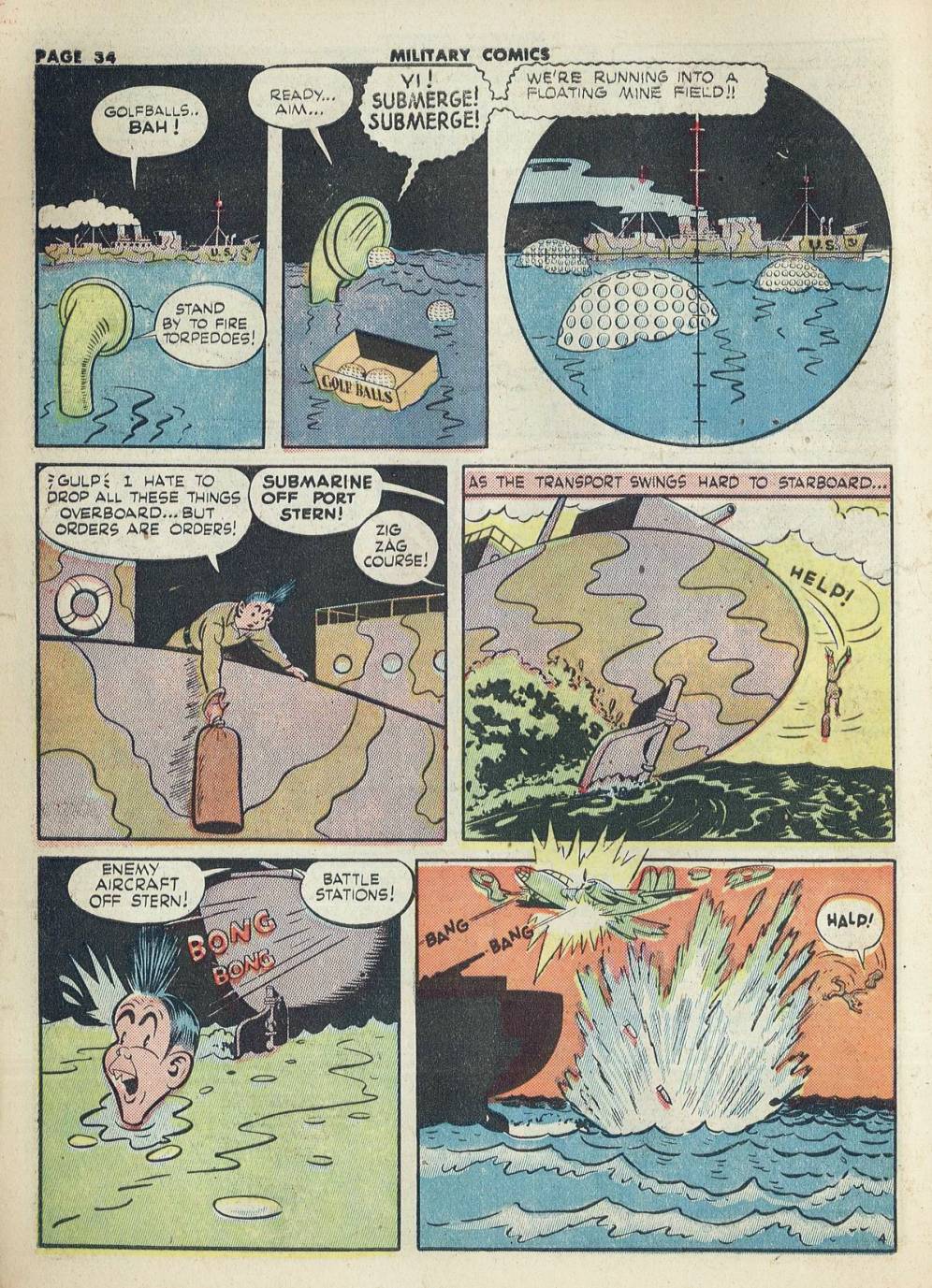 Read online Military Comics comic -  Issue #20 - 36