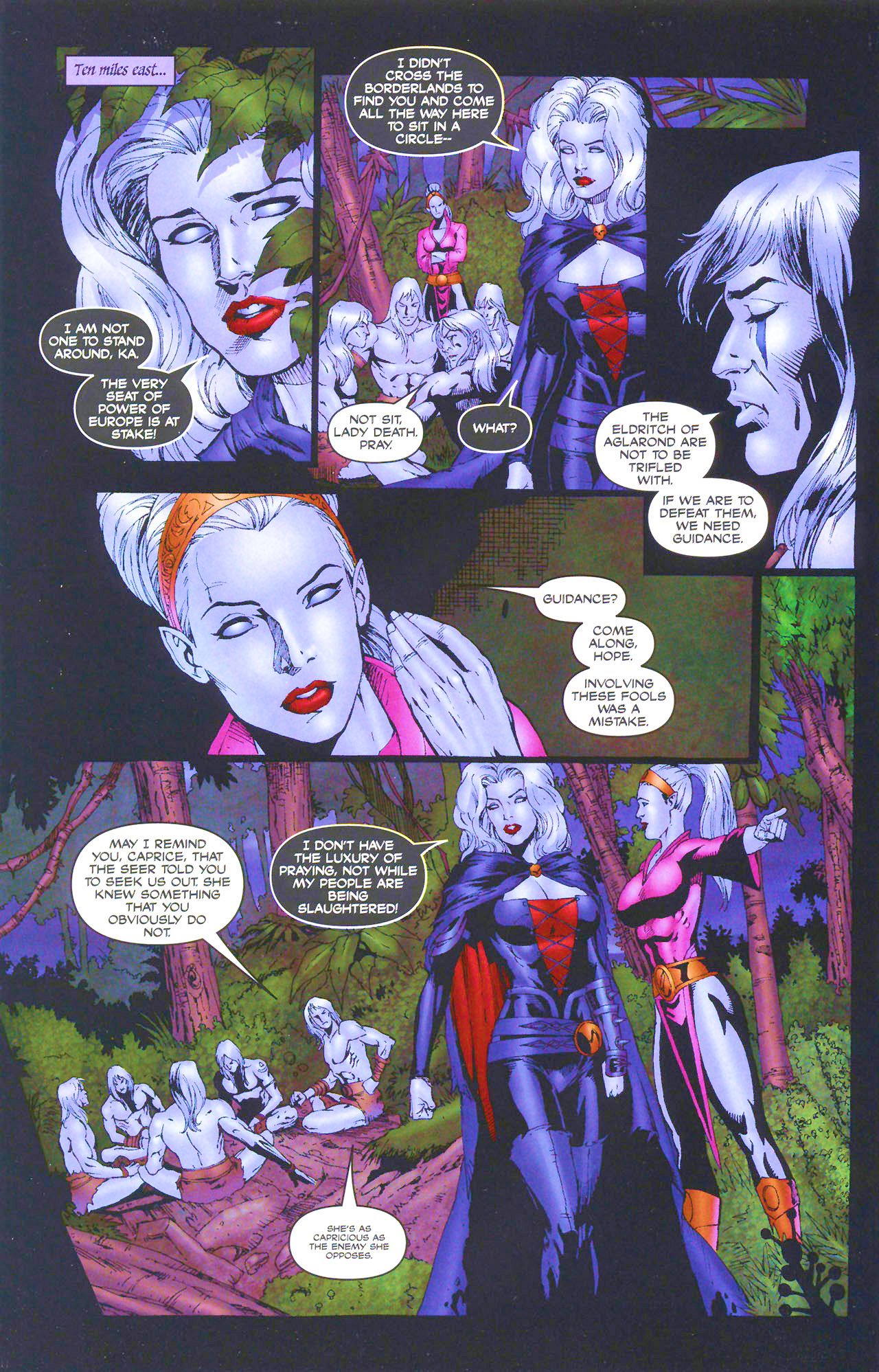 Read online Brian Pulido's Medieval Lady Death:  War of the Winds comic -  Issue #6 - 10