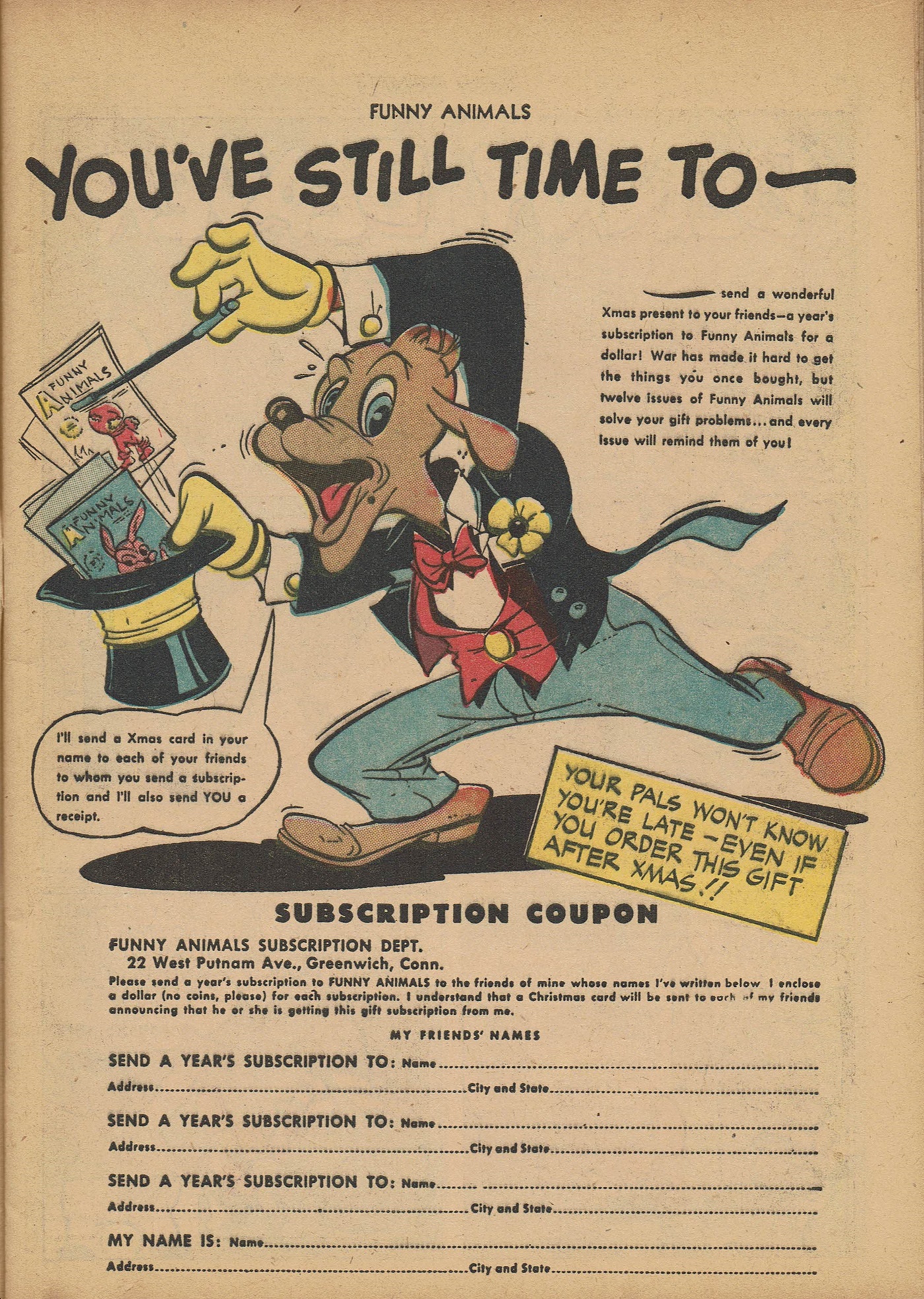 Read online Fawcett's Funny Animals comic -  Issue #14 - 17