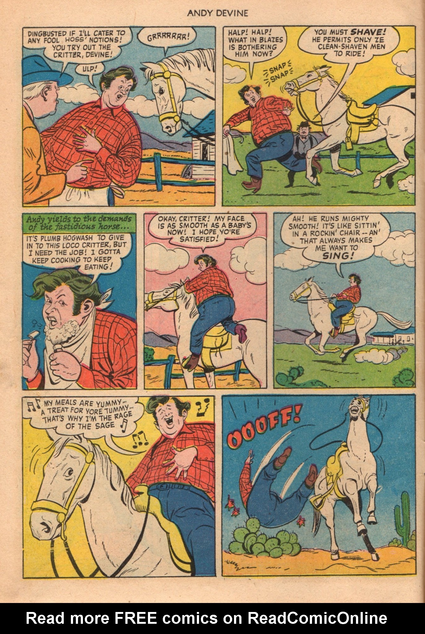 Read online Andy Devine Western comic -  Issue #1 - 6