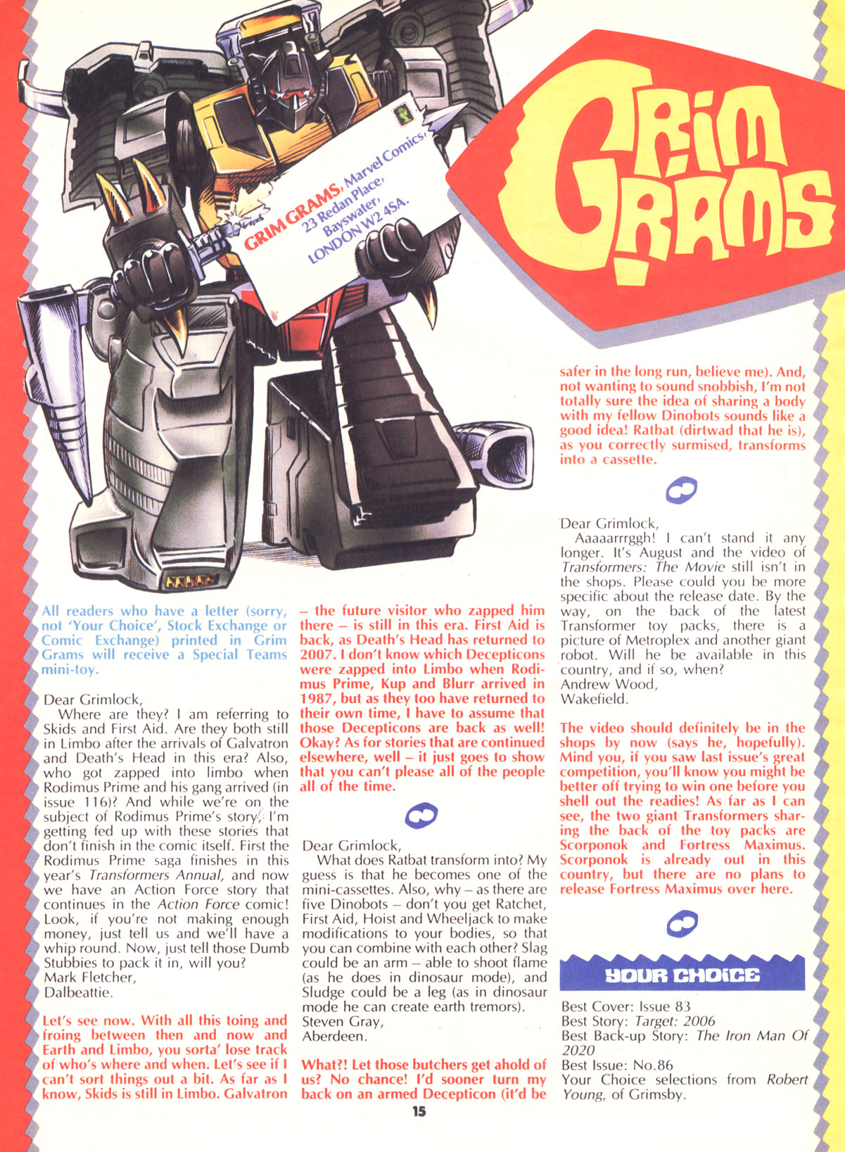 Read online The Transformers (UK) comic -  Issue #134 - 14
