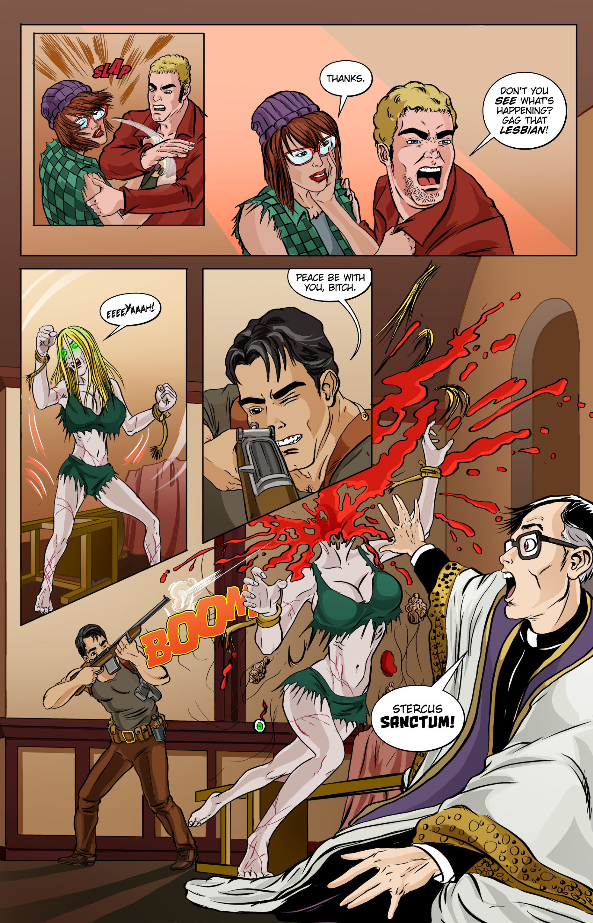 Read online Lesbian Zombies from Outer Space comic -  Issue #3 - 15