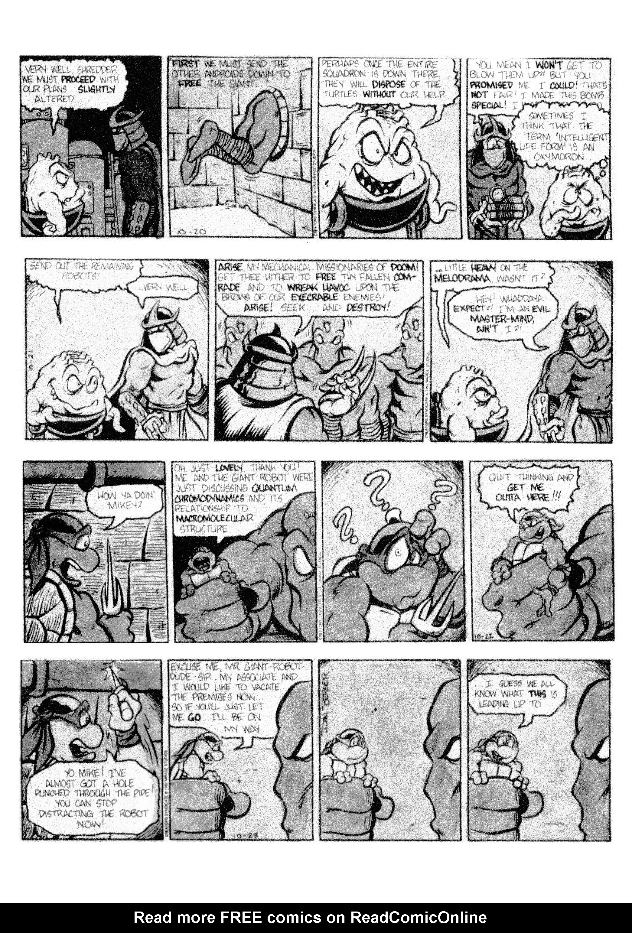 Read online Teenage Mutant Ninja Turtles: Complete Newspaper Daily Comic Strip Collection comic -  Issue # TPB 2 (Part 2) - 38