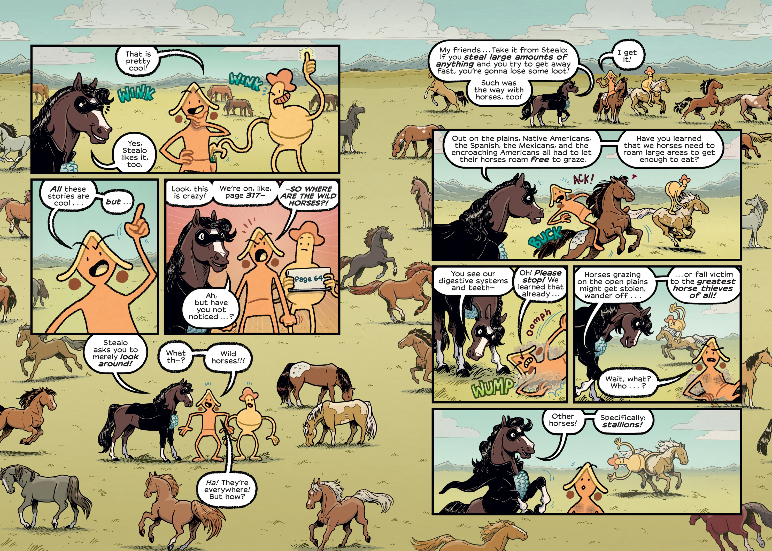 Read online History Comics comic -  Issue # The Wild Mustang - Horses of the American West - 65