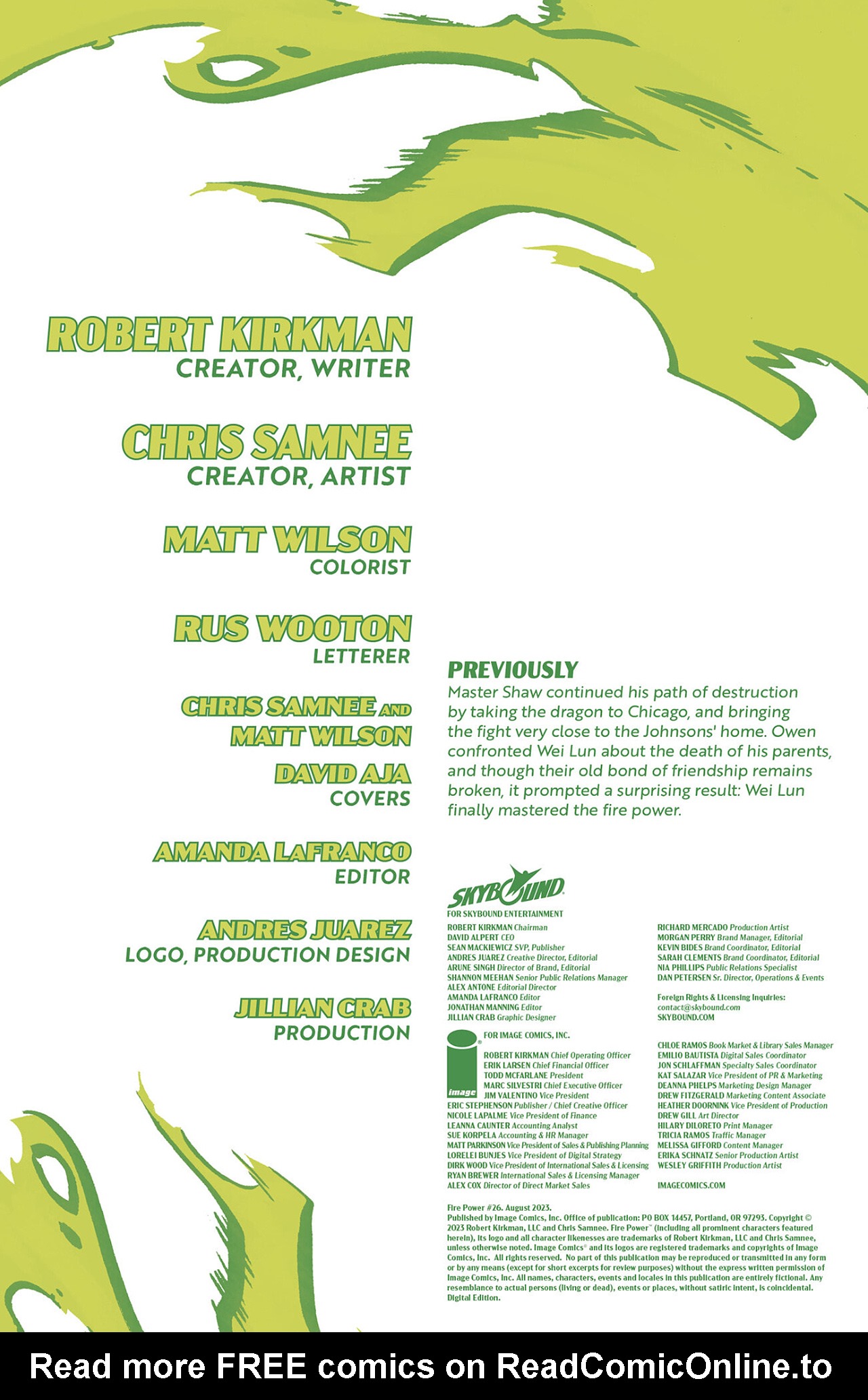 Read online Fire Power comic -  Issue #26 - 2