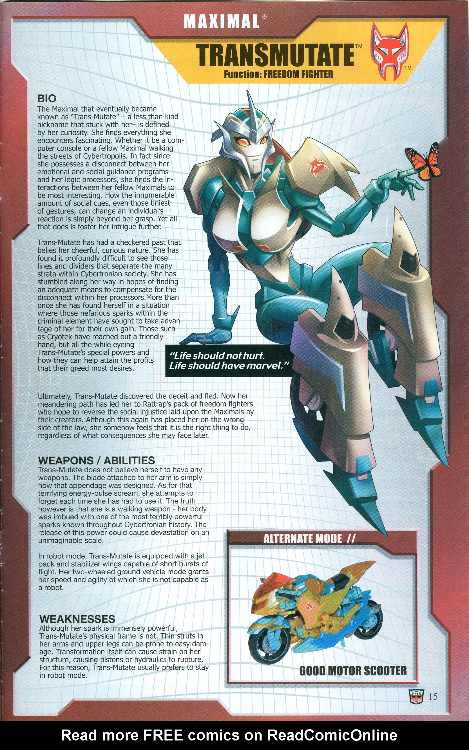 Read online Transformers: Collectors' Club comic -  Issue #55 - 15