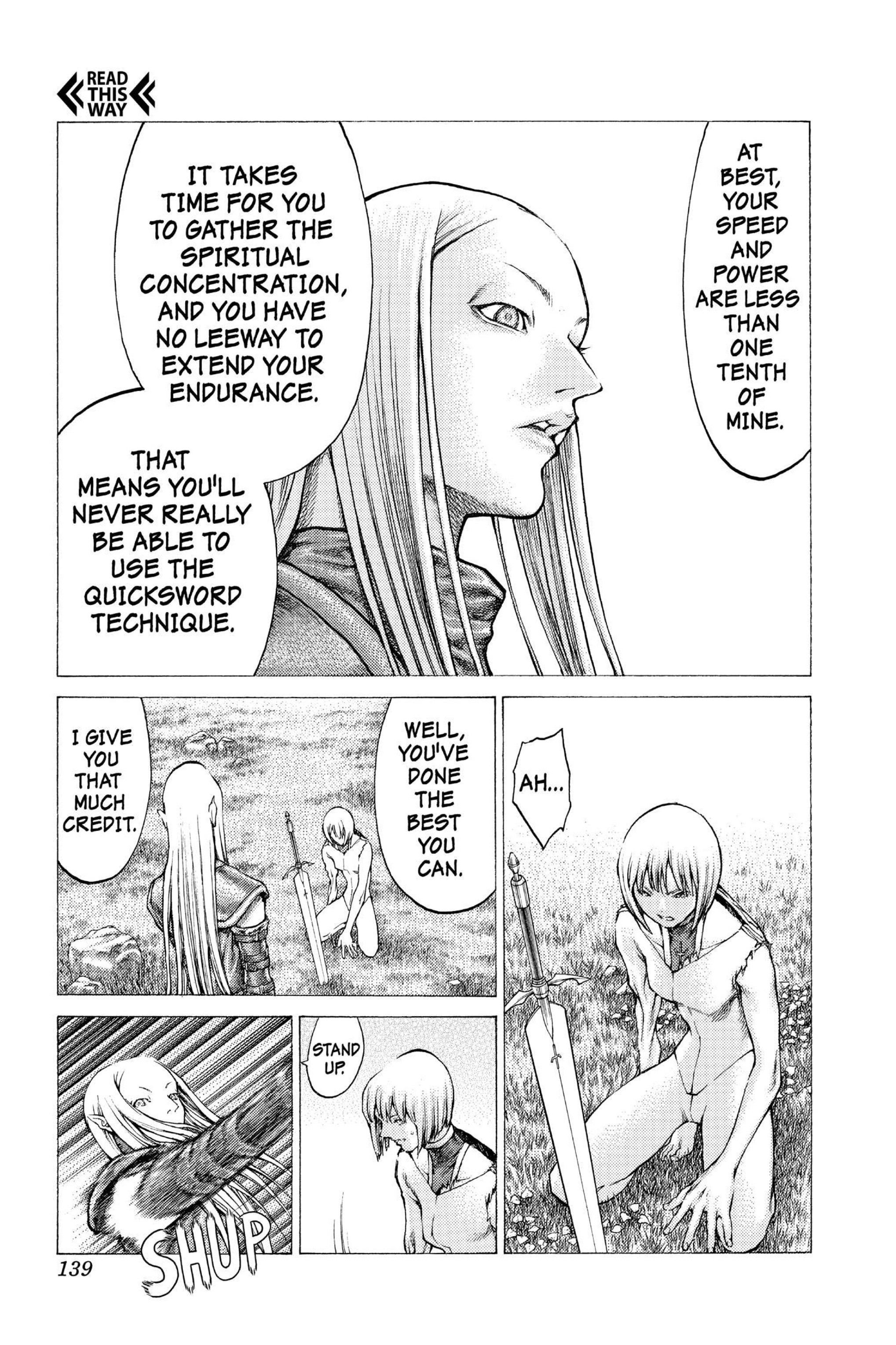 Read online Claymore comic -  Issue #7 - 130
