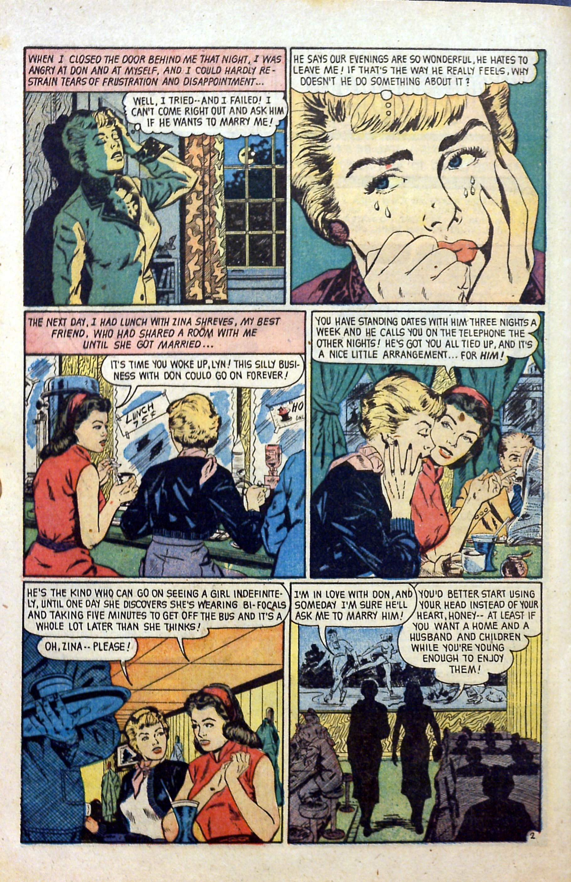 Read online Glamorous Romances comic -  Issue #61 - 28
