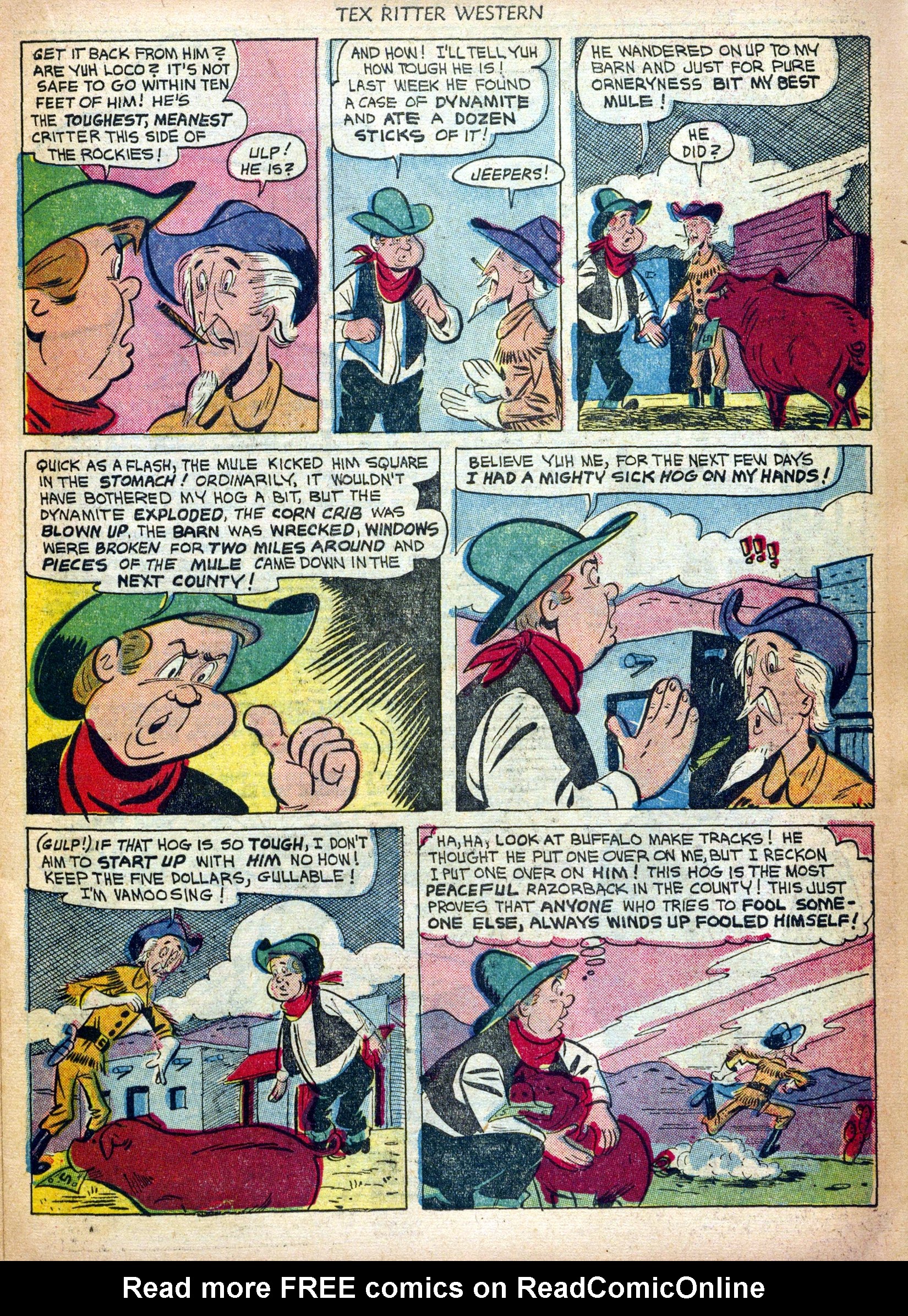Read online Tex Ritter Western comic -  Issue #12 - 15