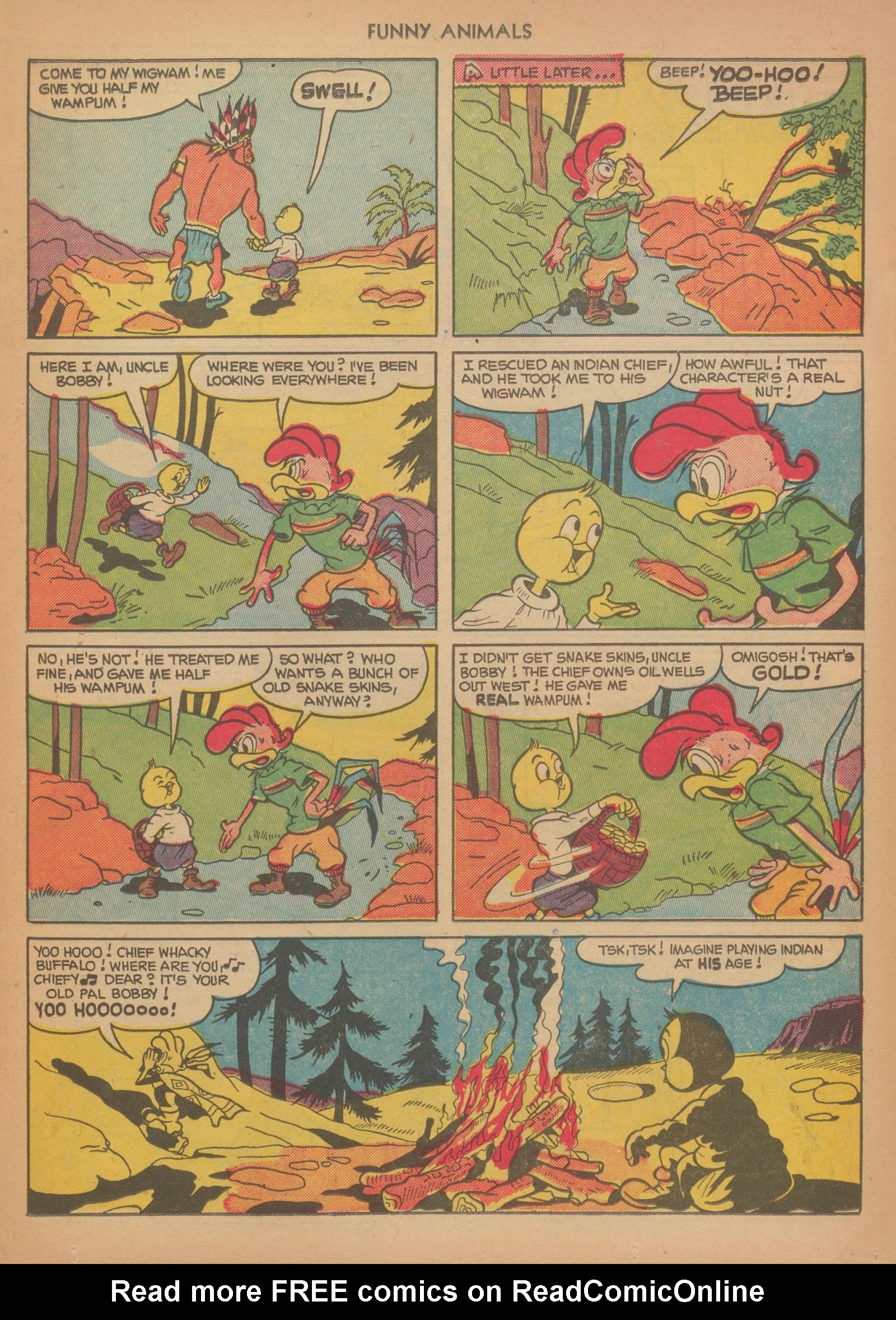 Read online Fawcett's Funny Animals comic -  Issue #75 - 11