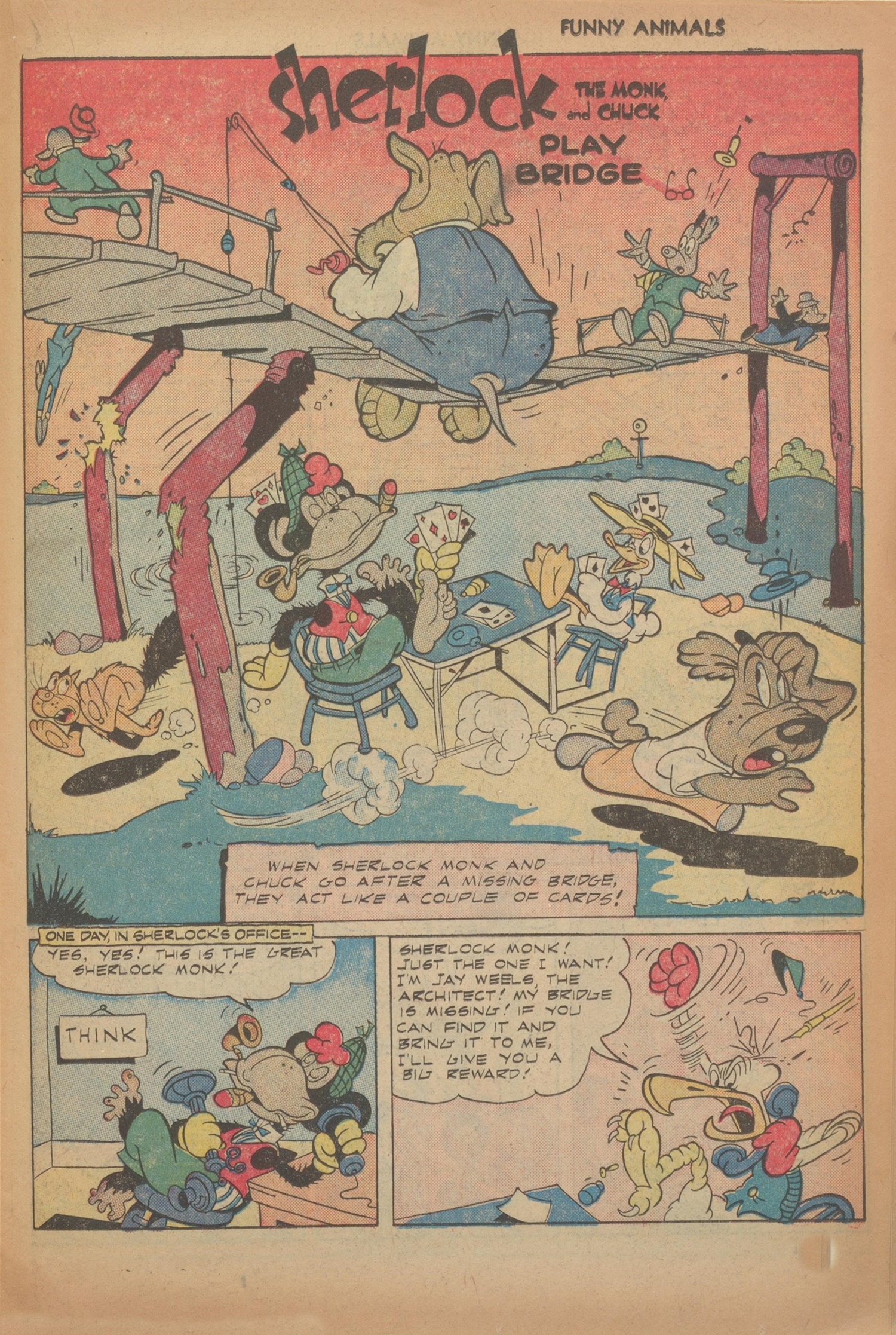 Read online Fawcett's Funny Animals comic -  Issue #51 - 19