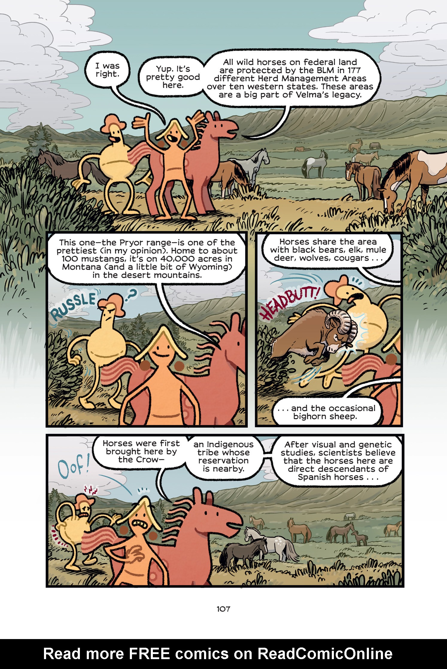 Read online History Comics comic -  Issue # The Wild Mustang - Horses of the American West - 100
