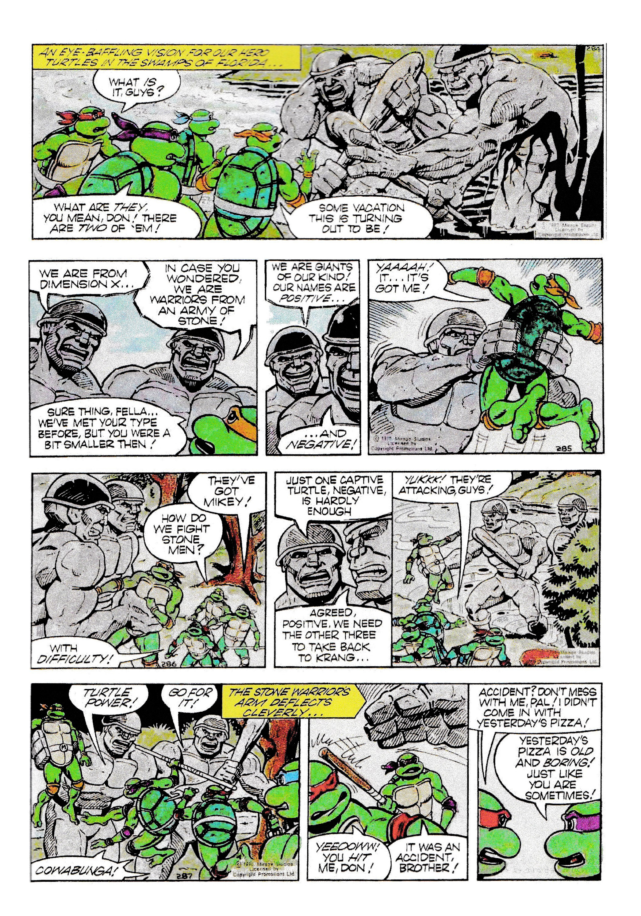 Read online Teenage Mutant Ninja Turtles: Complete Newspaper Daily Comic Strip Collection comic -  Issue # TPB 1 - 80