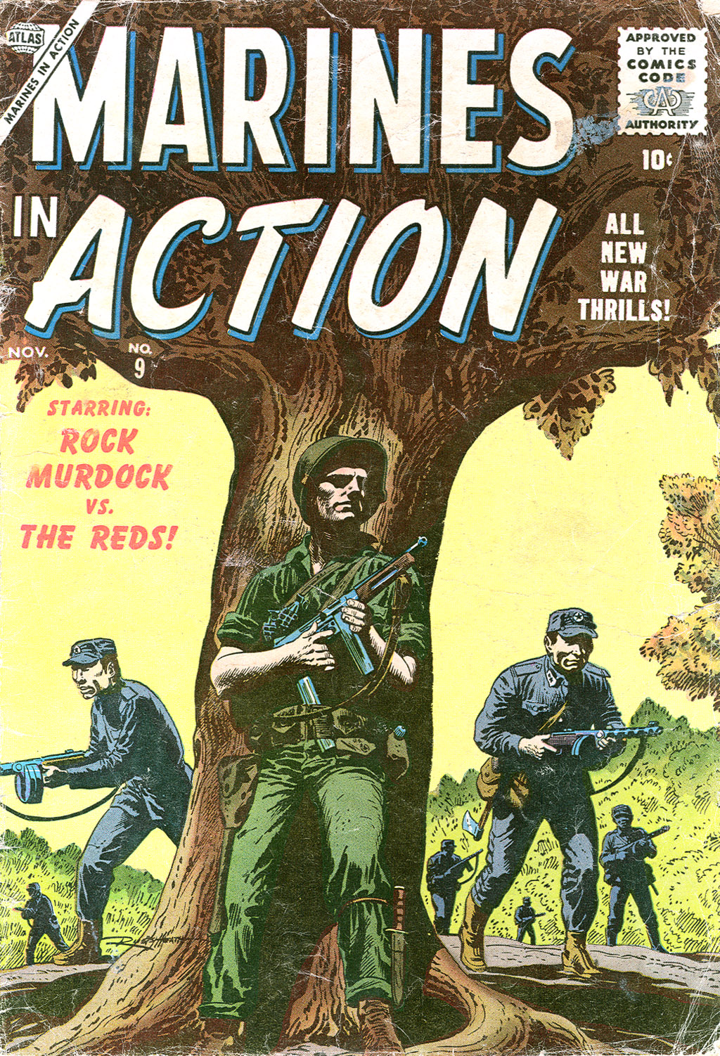 Read online Marines in Action comic -  Issue #9 - 1