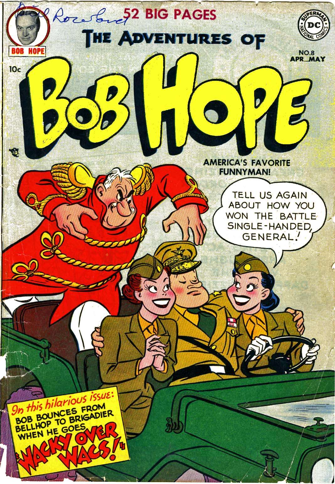 Read online The Adventures of Bob Hope comic -  Issue #8 - 1