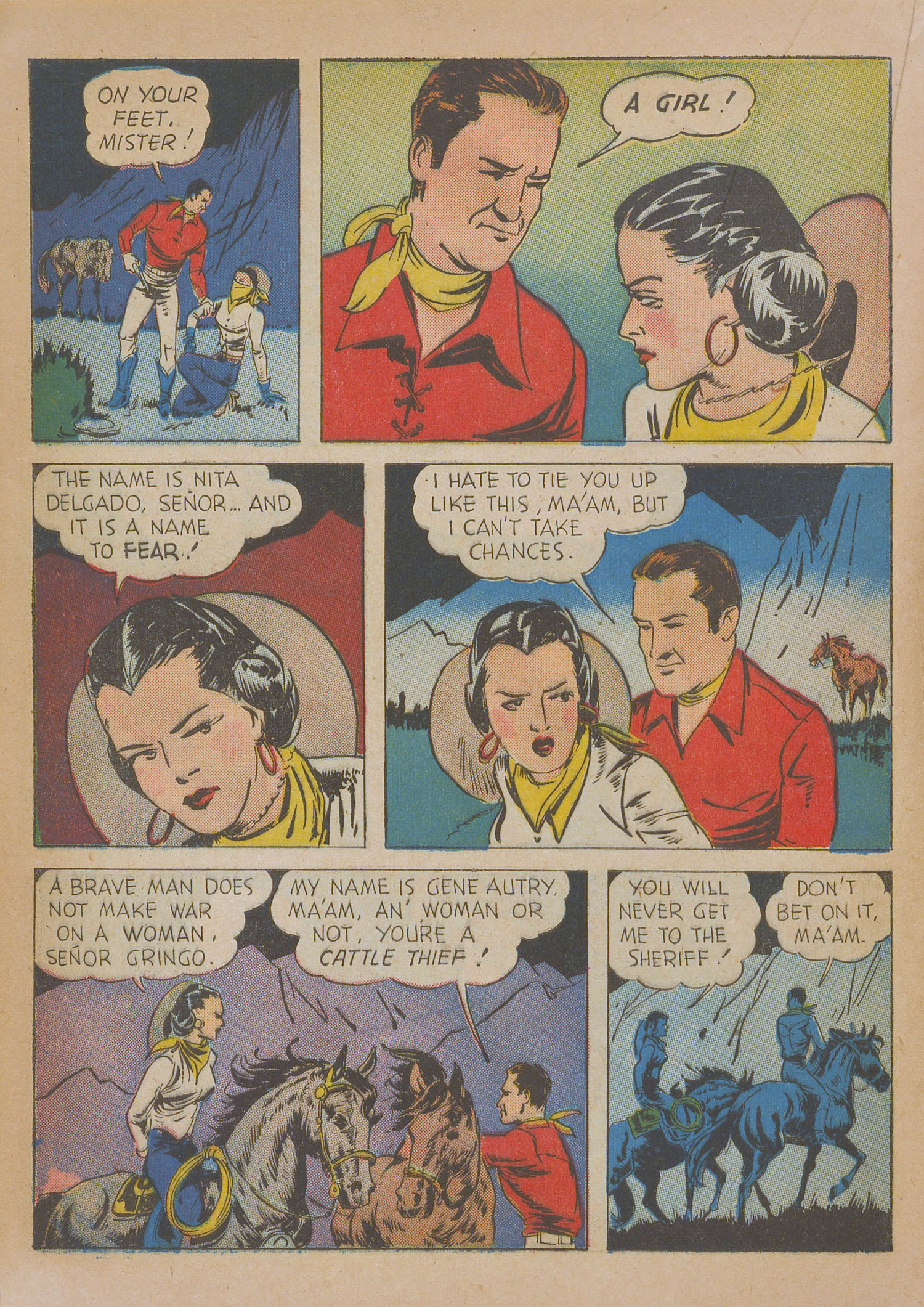 Read online Gene Autry Comics comic -  Issue #10 - 38