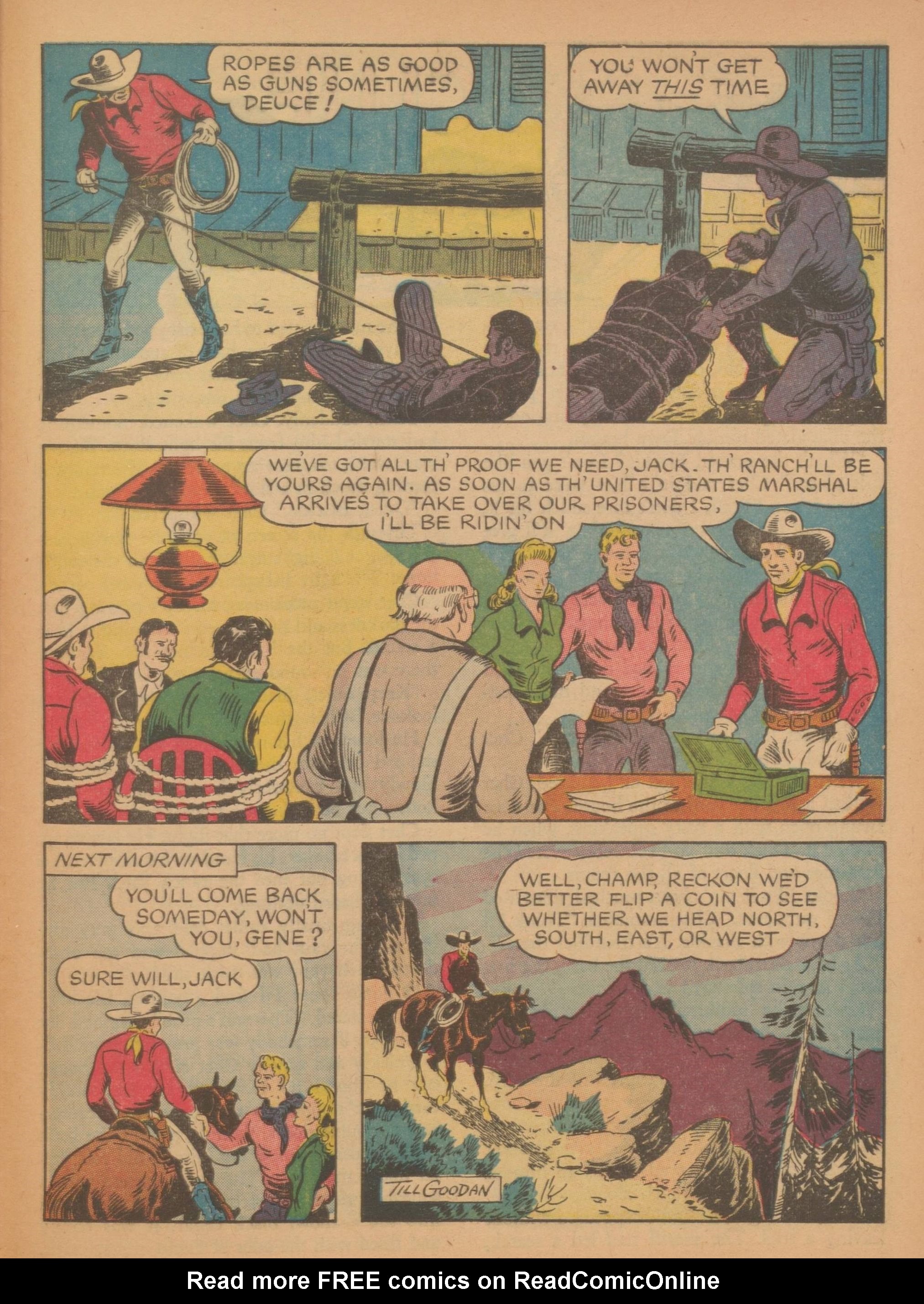 Read online Gene Autry Comics comic -  Issue #4 - 55