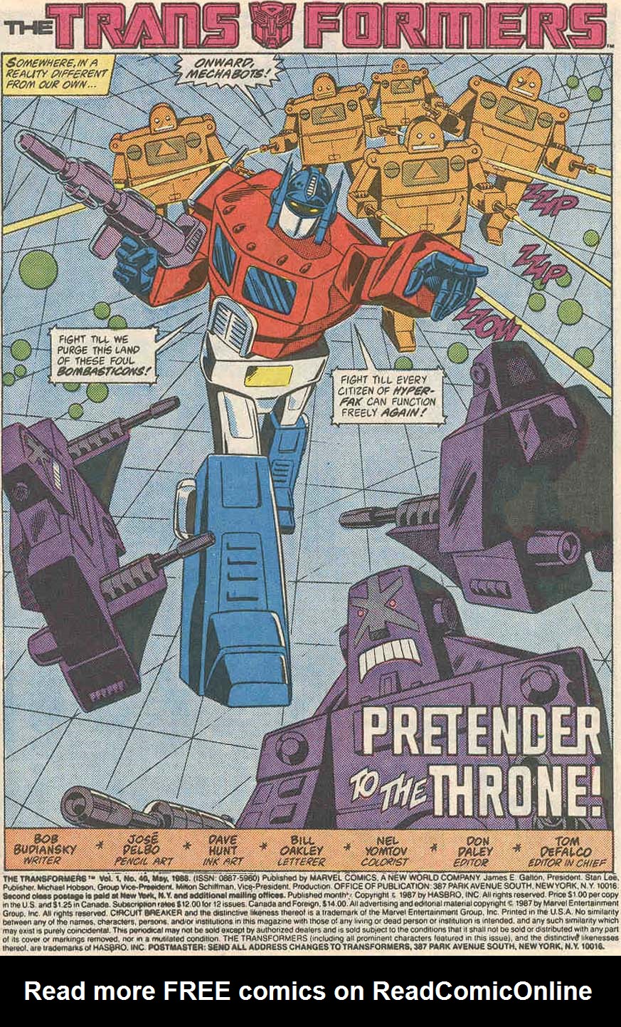 Read online The Transformers (UK) comic -  Issue #162 - 2