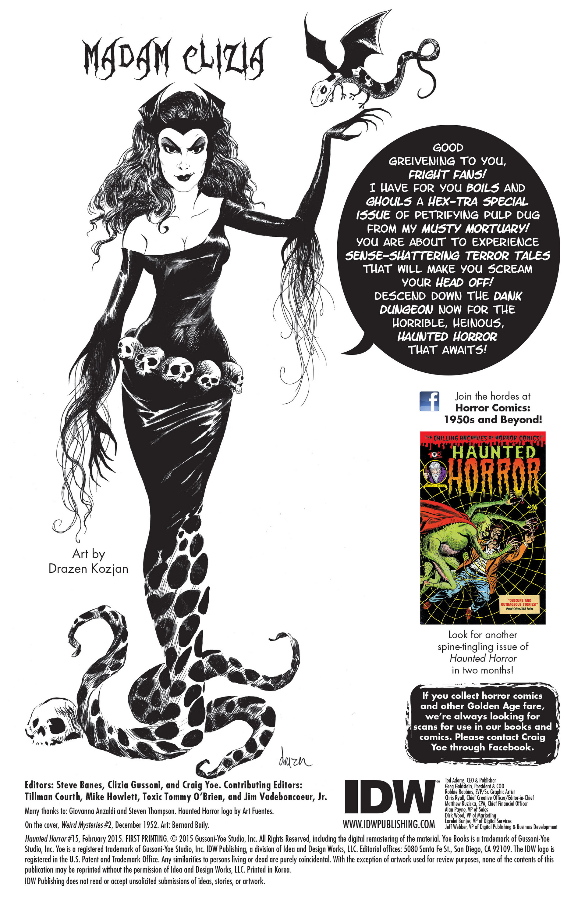 Read online Haunted Horror comic -  Issue #15 - 2